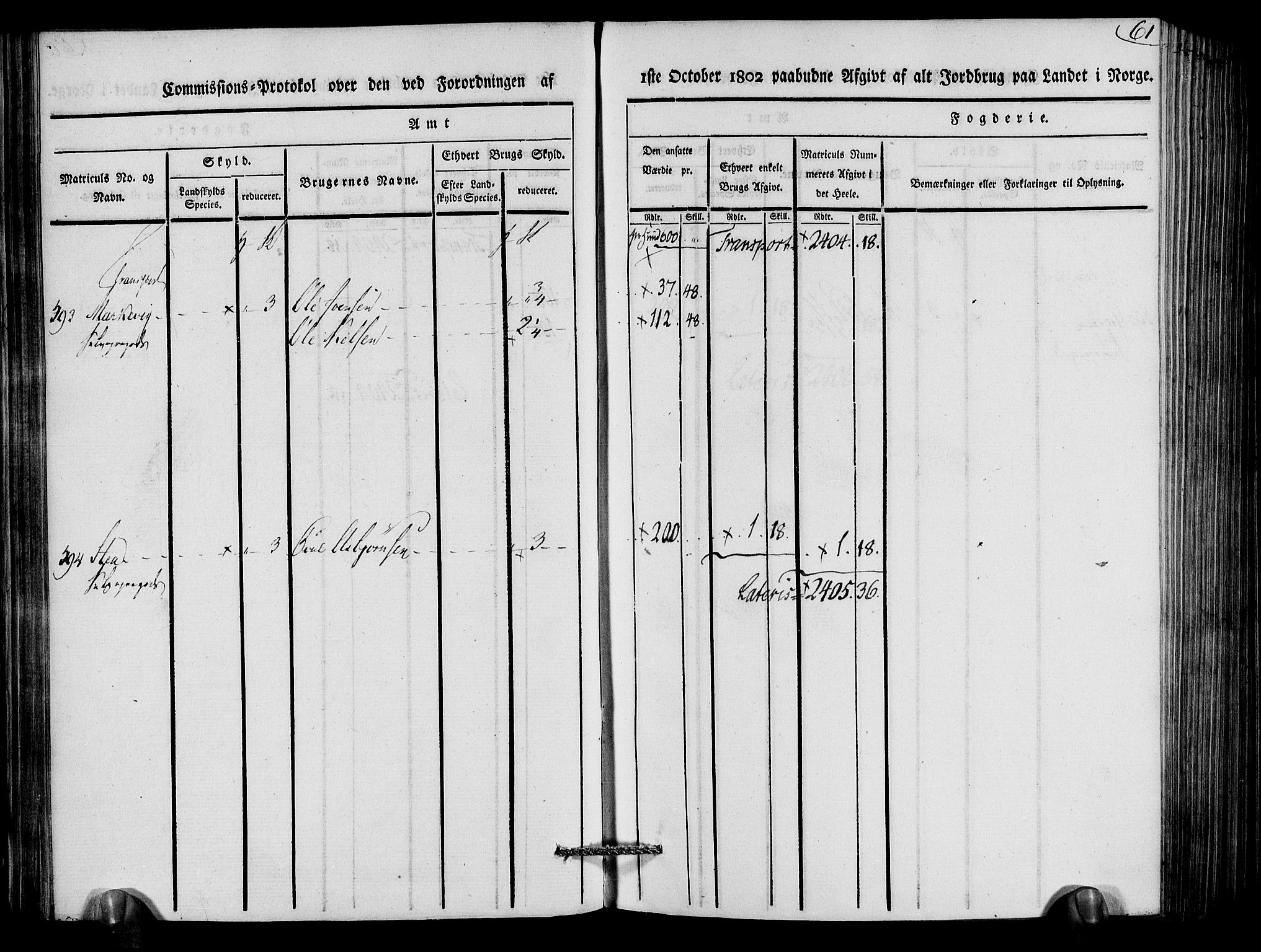 Rentekammeret inntil 1814, Realistisk ordnet avdeling, RA/EA-4070/N/Ne/Nea/L0079: Nedenes fogderi. Kommisjonsprotokoll "Nr. 2", for Strengereid skipreide, 1803, p. 62