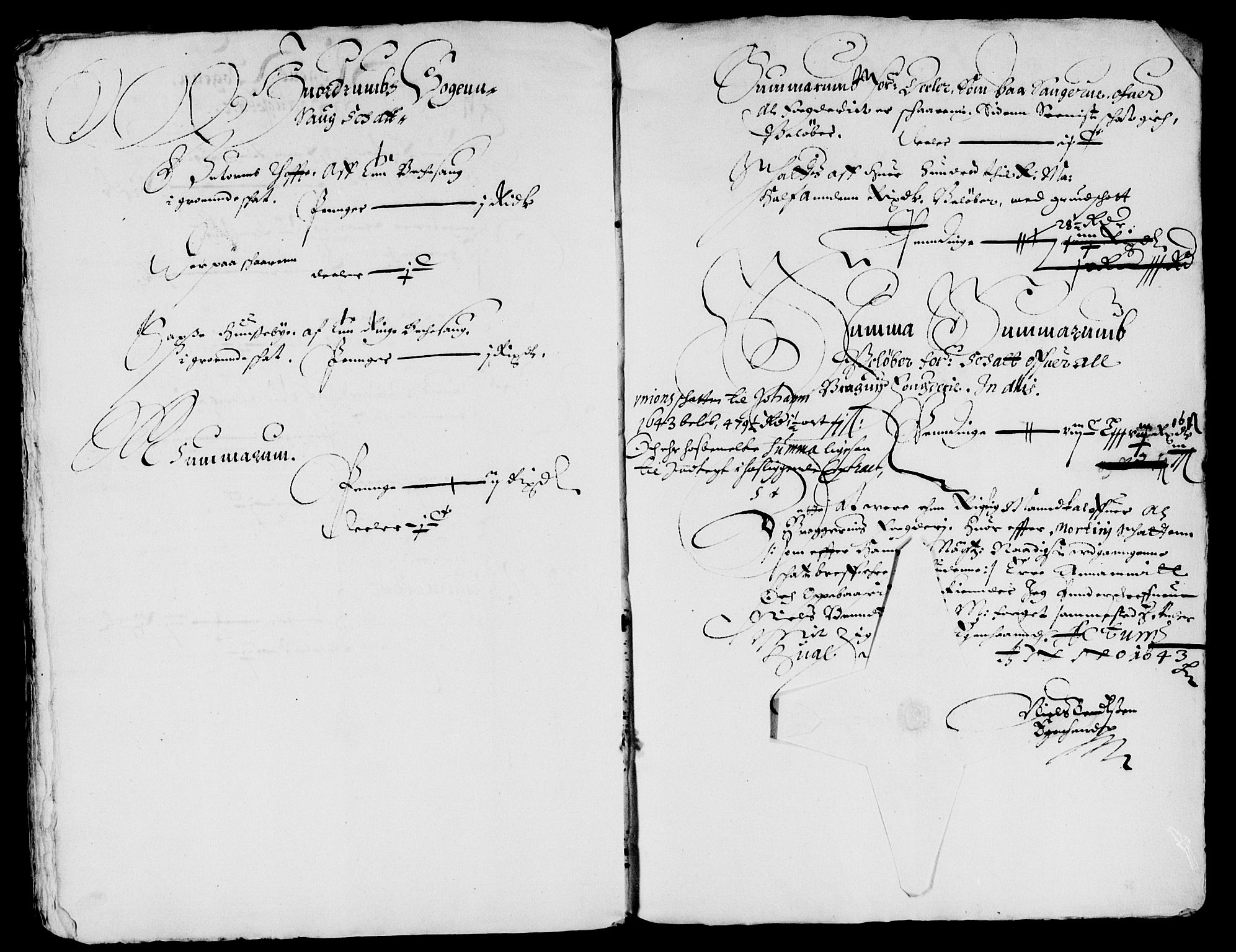 Rentekammeret inntil 1814, Reviderte regnskaper, Lensregnskaper, AV/RA-EA-5023/R/Rb/Rba/L0173: Akershus len, 1643-1644