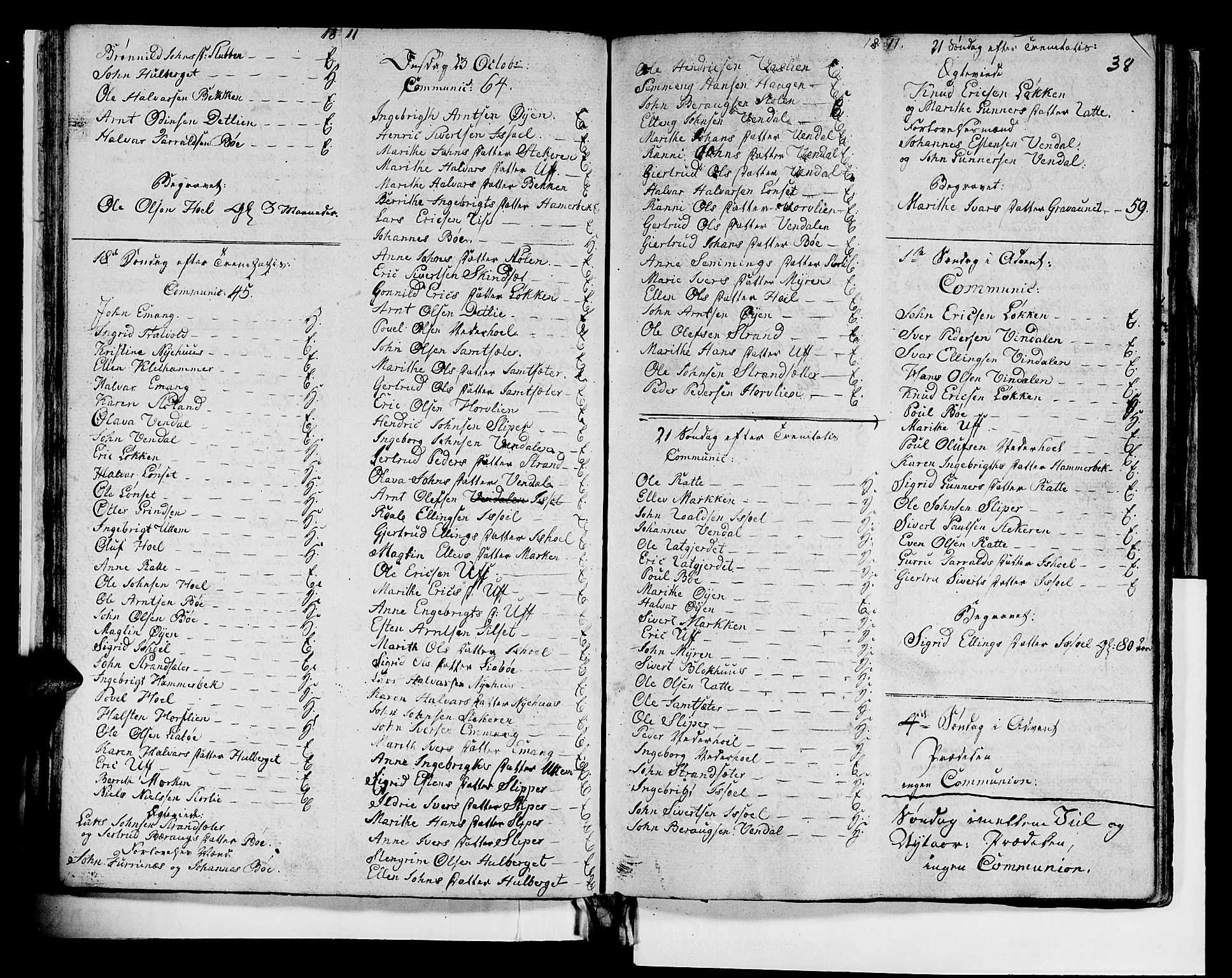 Ministerialprotokoller, klokkerbøker og fødselsregistre - Sør-Trøndelag, SAT/A-1456/679/L0921: Parish register (copy) no. 679C01, 1792-1840, p. 38