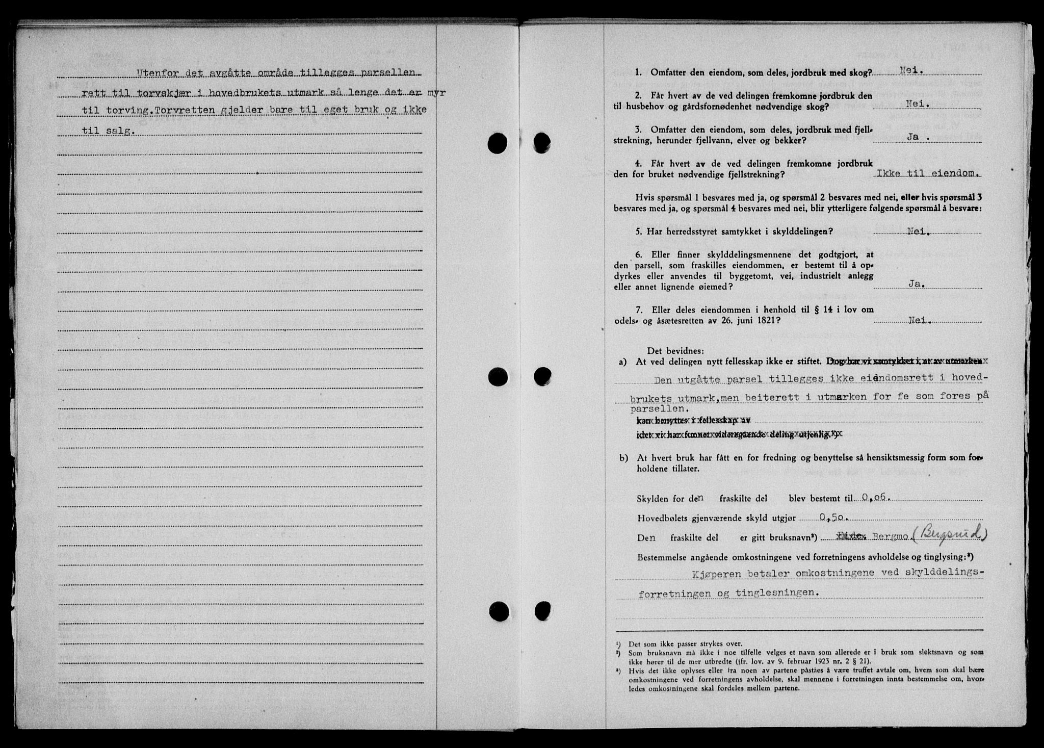 Lofoten sorenskriveri, AV/SAT-A-0017/1/2/2C/L0012a: Mortgage book no. 12a, 1943-1944, Diary no: : 1182/1944