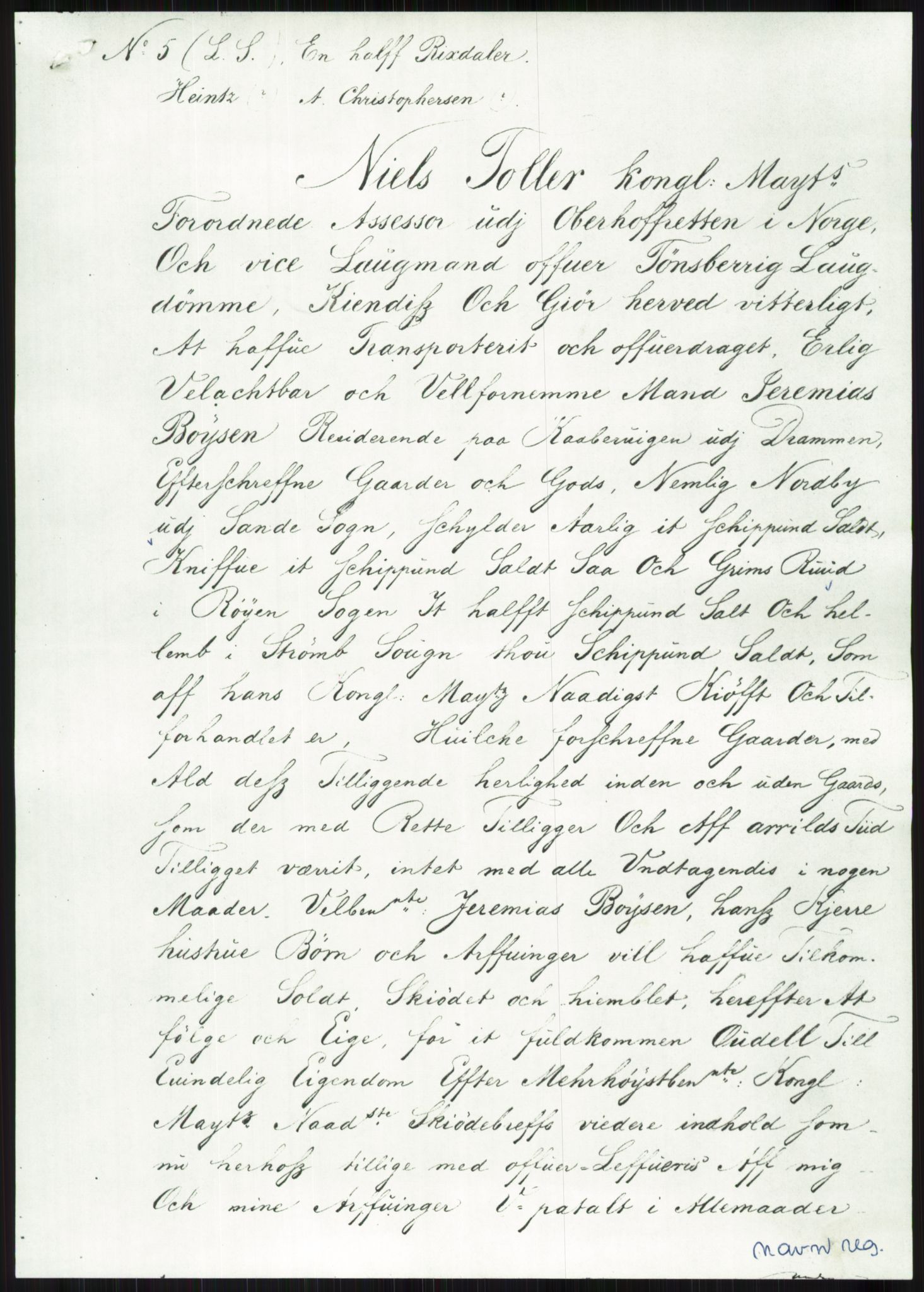 Samlinger til kildeutgivelse, Diplomavskriftsamlingen, RA/EA-4053/H/Ha, p. 1853