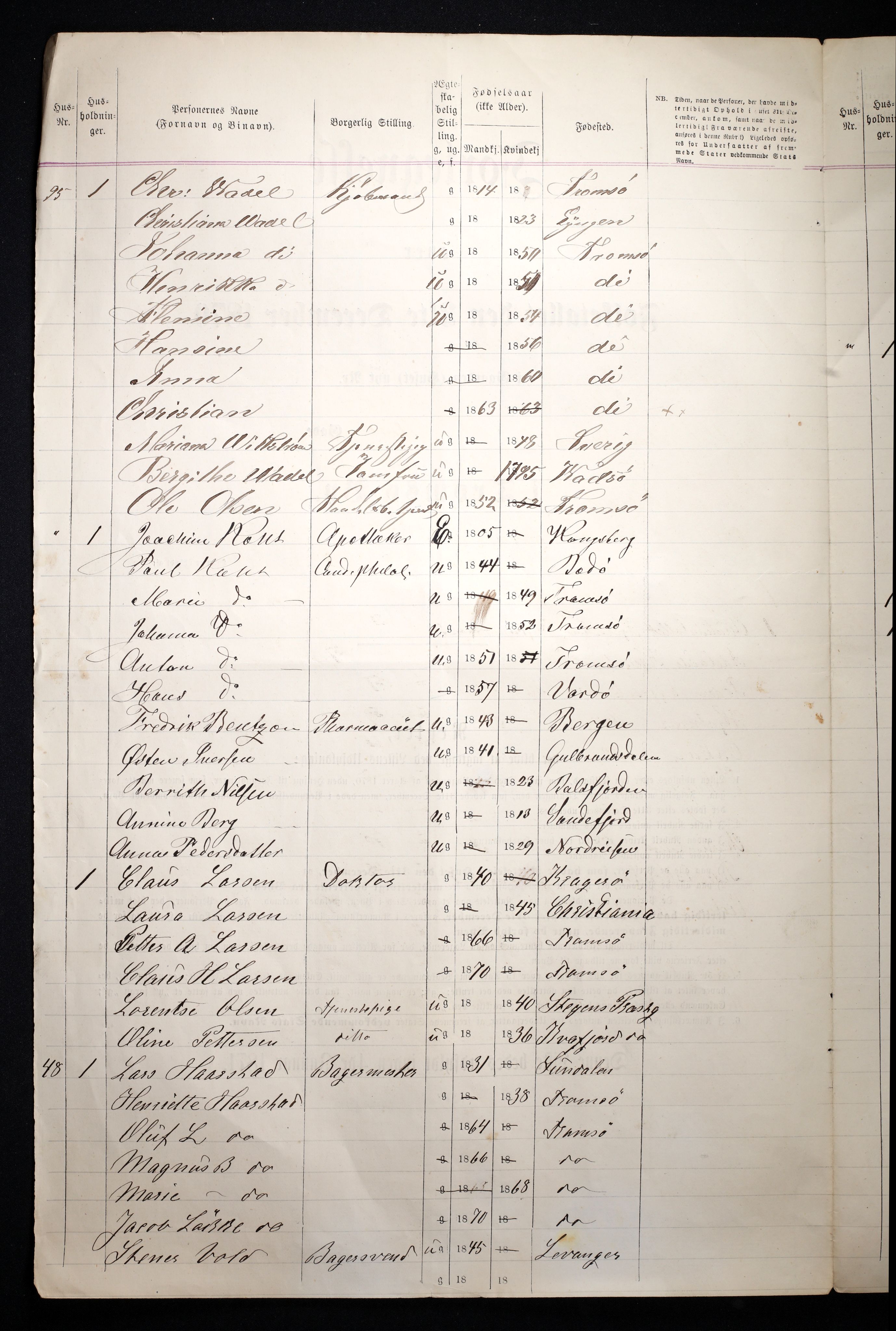 RA, 1870 census for 1902 Tromsø, 1870, p. 8