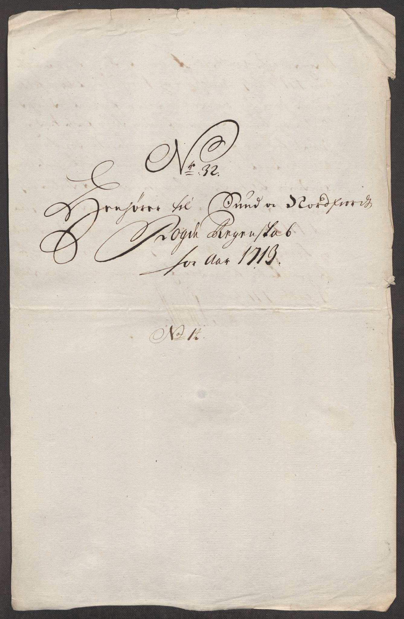 Rentekammeret inntil 1814, Reviderte regnskaper, Fogderegnskap, RA/EA-4092/R53/L3437: Fogderegnskap Sunn- og Nordfjord, 1713, p. 342