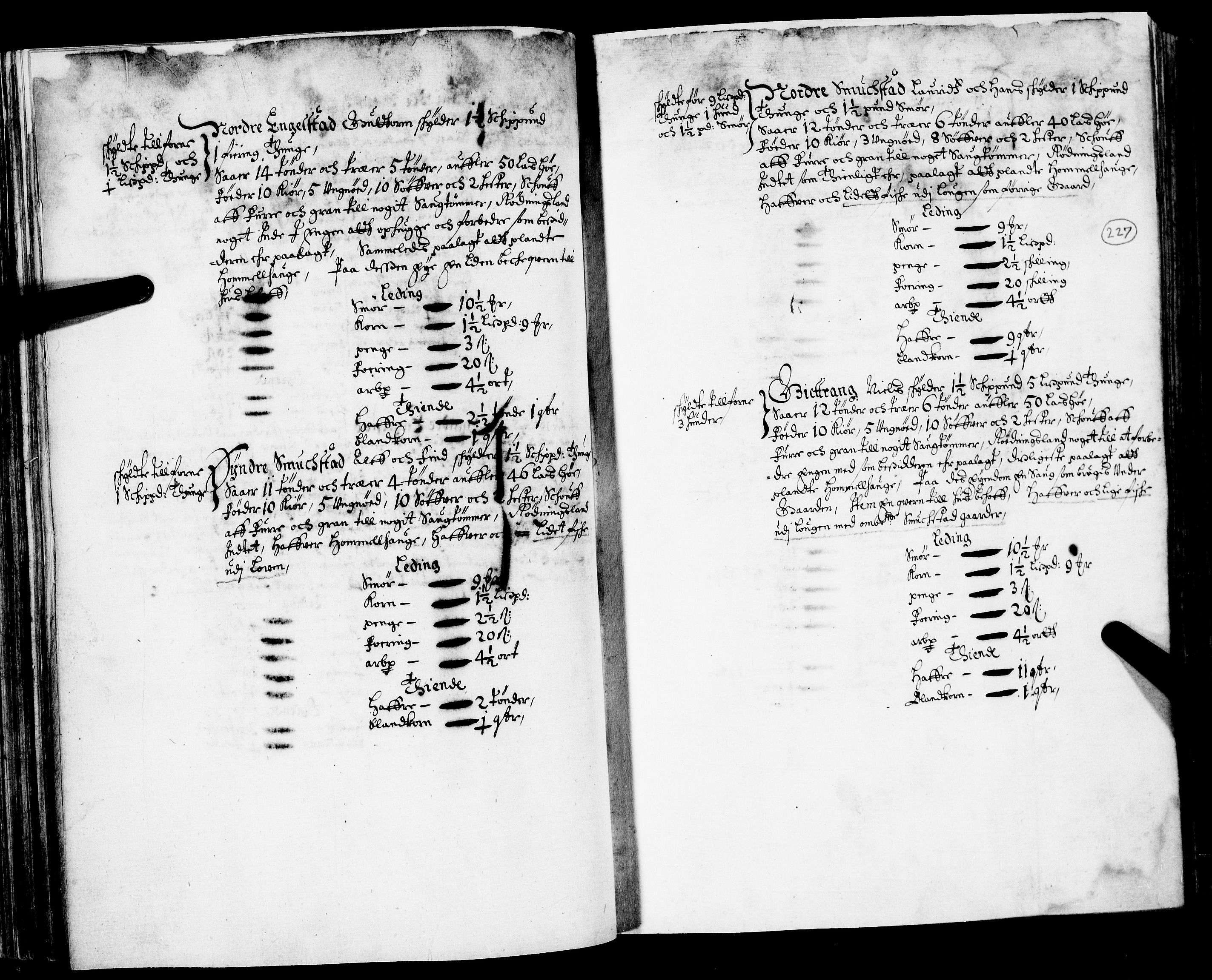 Rentekammeret inntil 1814, Realistisk ordnet avdeling, AV/RA-EA-4070/N/Nb/Nba/L0020: Tønsberg len, 2. del, 1668, p. 226b-227a