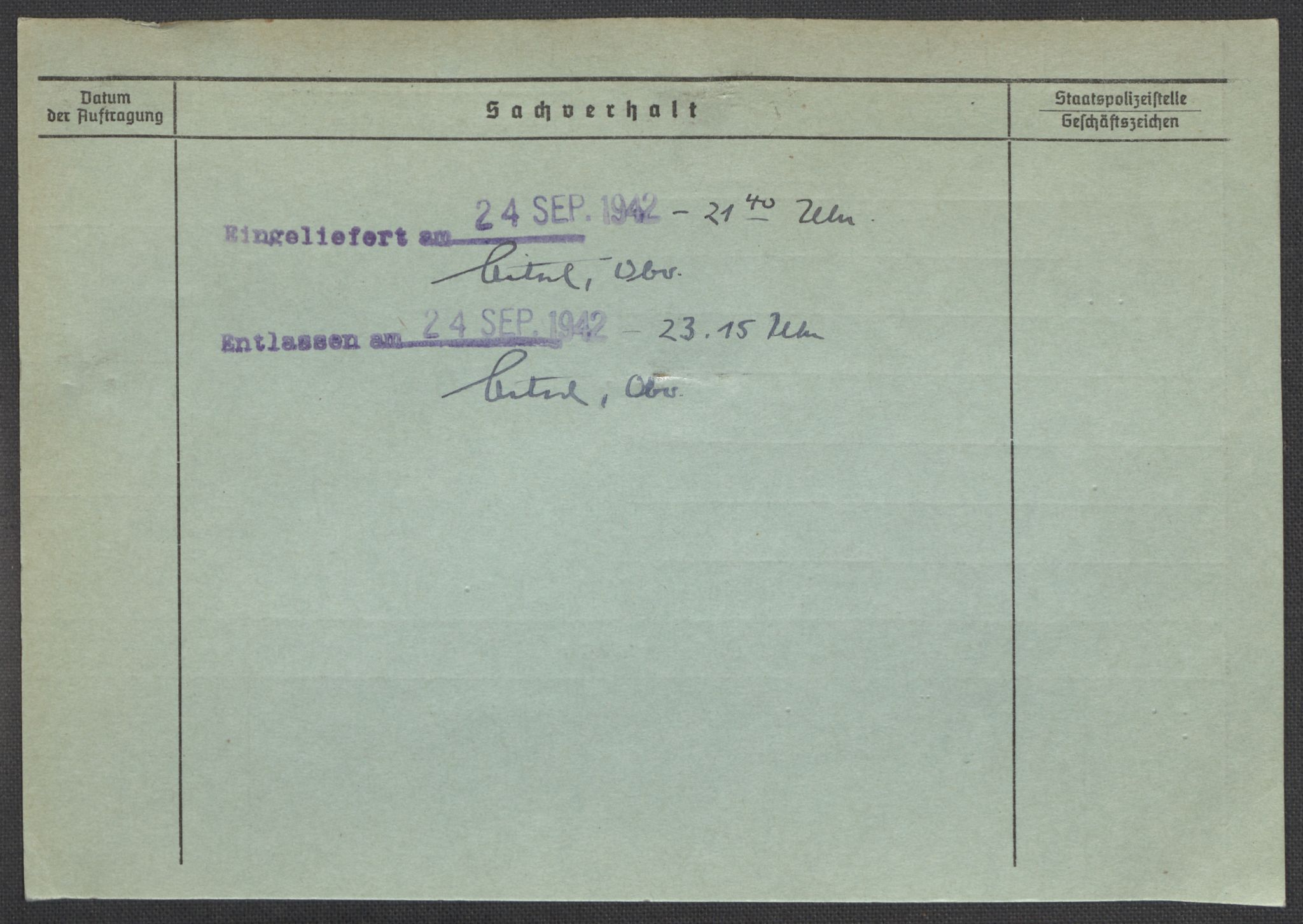 Befehlshaber der Sicherheitspolizei und des SD, RA/RAFA-5969/E/Ea/Eaa/L0005: Register over norske fanger i Møllergata 19: Hø-Kj, 1940-1945, p. 77