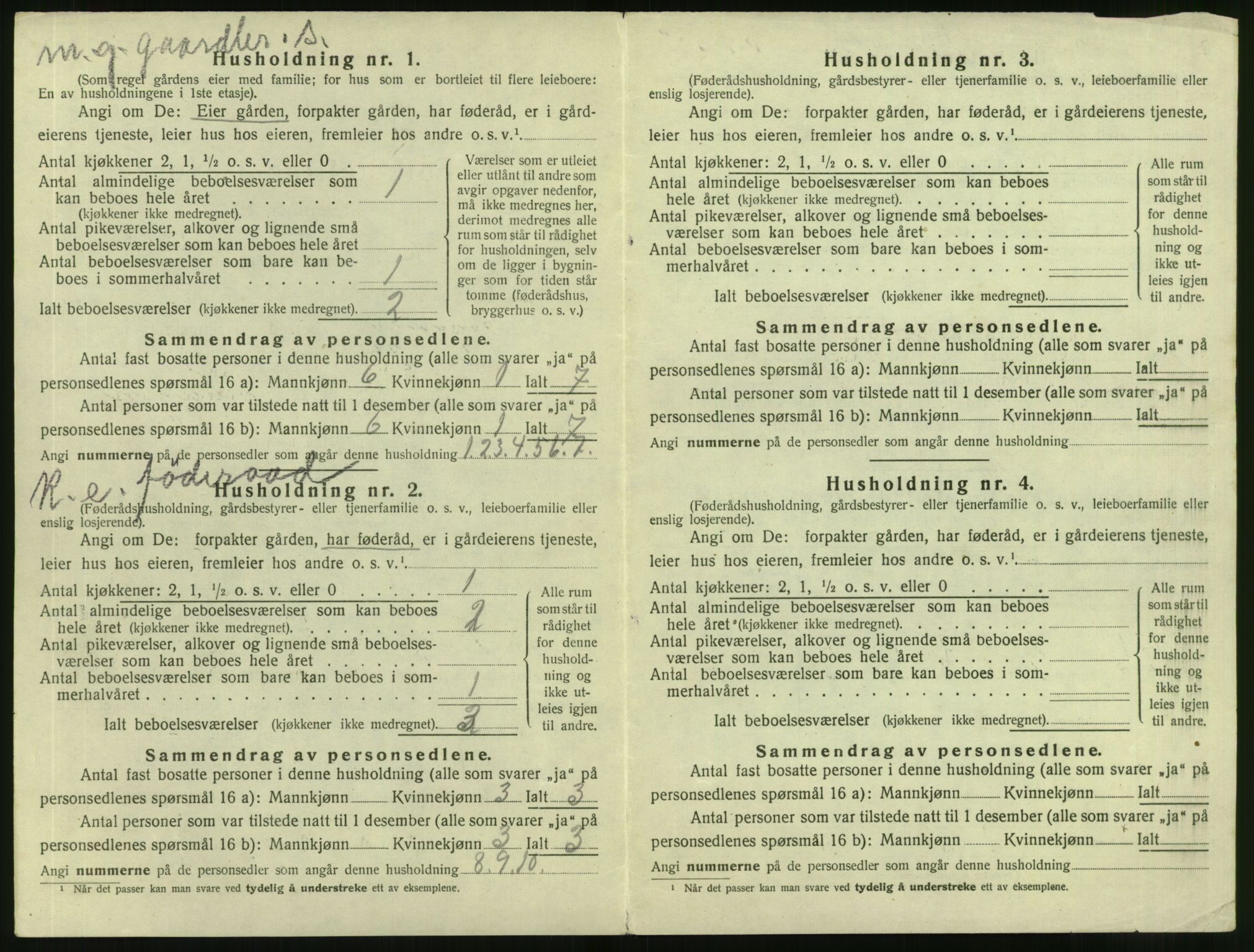 SAT, 1920 census for Vanylven, 1920, p. 386