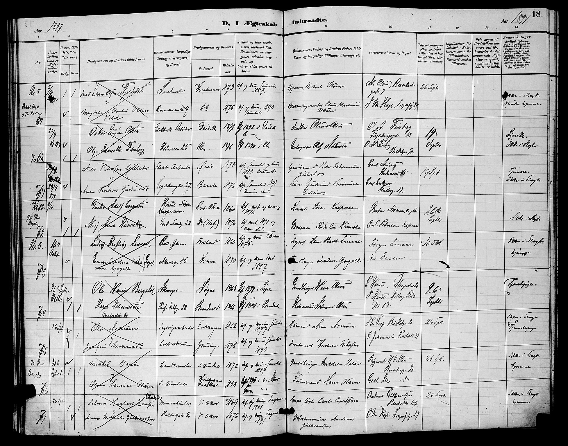 Uranienborg prestekontor Kirkebøker, AV/SAO-A-10877/H/Ha/L0003: Banns register no. I 3, 1896-1901, p. 18