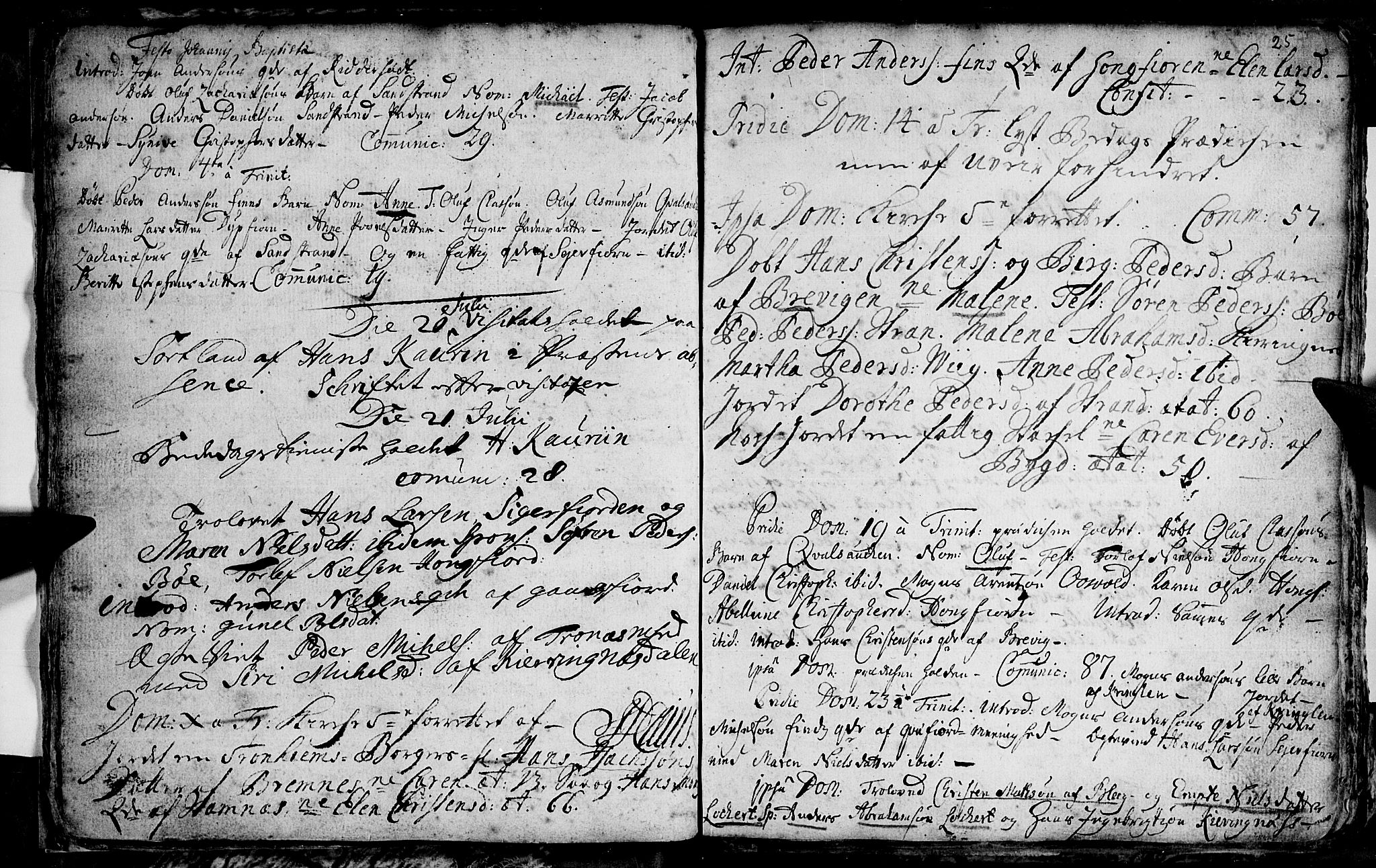 Ministerialprotokoller, klokkerbøker og fødselsregistre - Nordland, SAT/A-1459/895/L1366: Parish register (official) no. 895A01, 1730-1794, p. 25