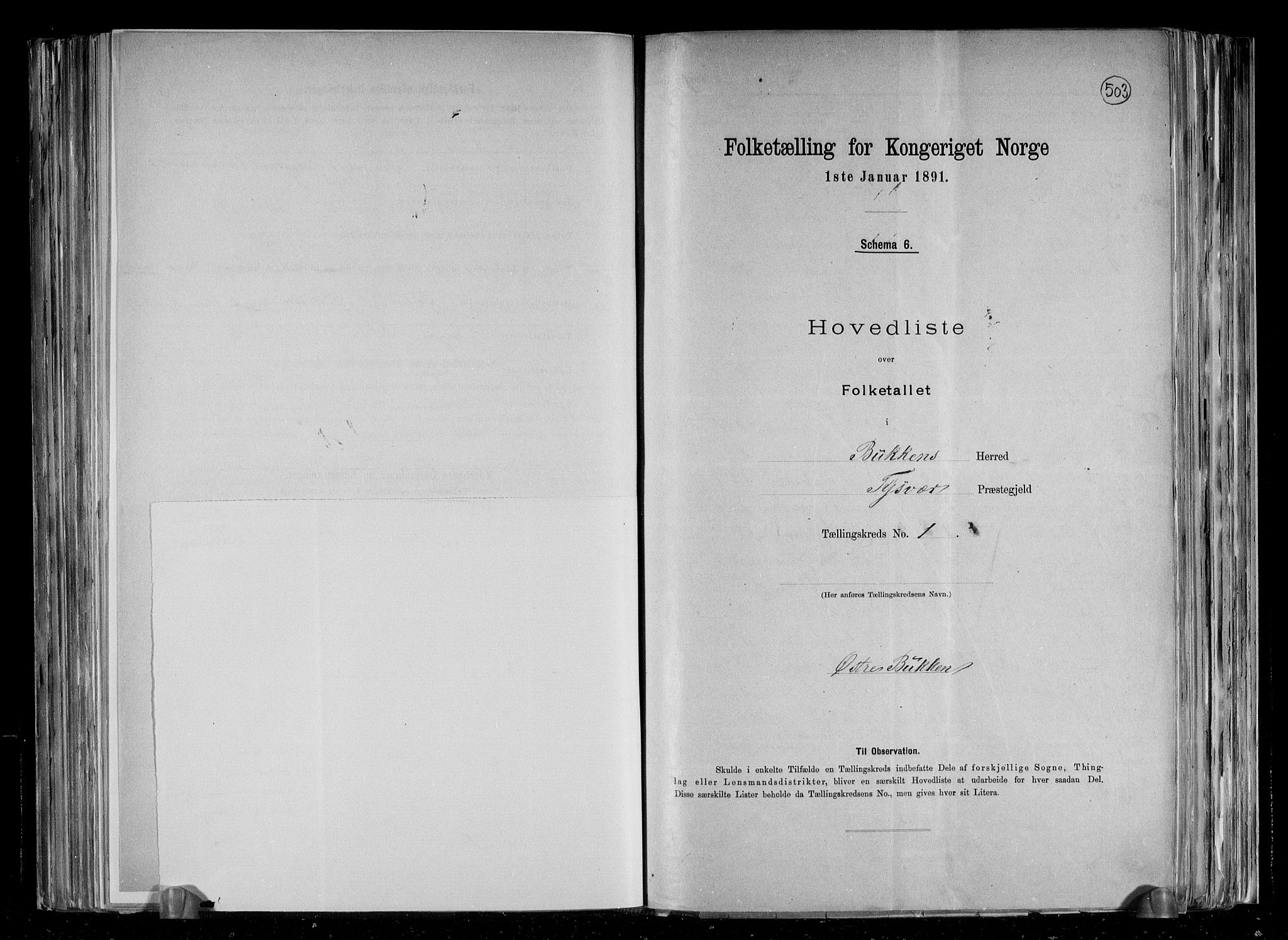 RA, 1891 census for 1145 Bokn, 1891, p. 5