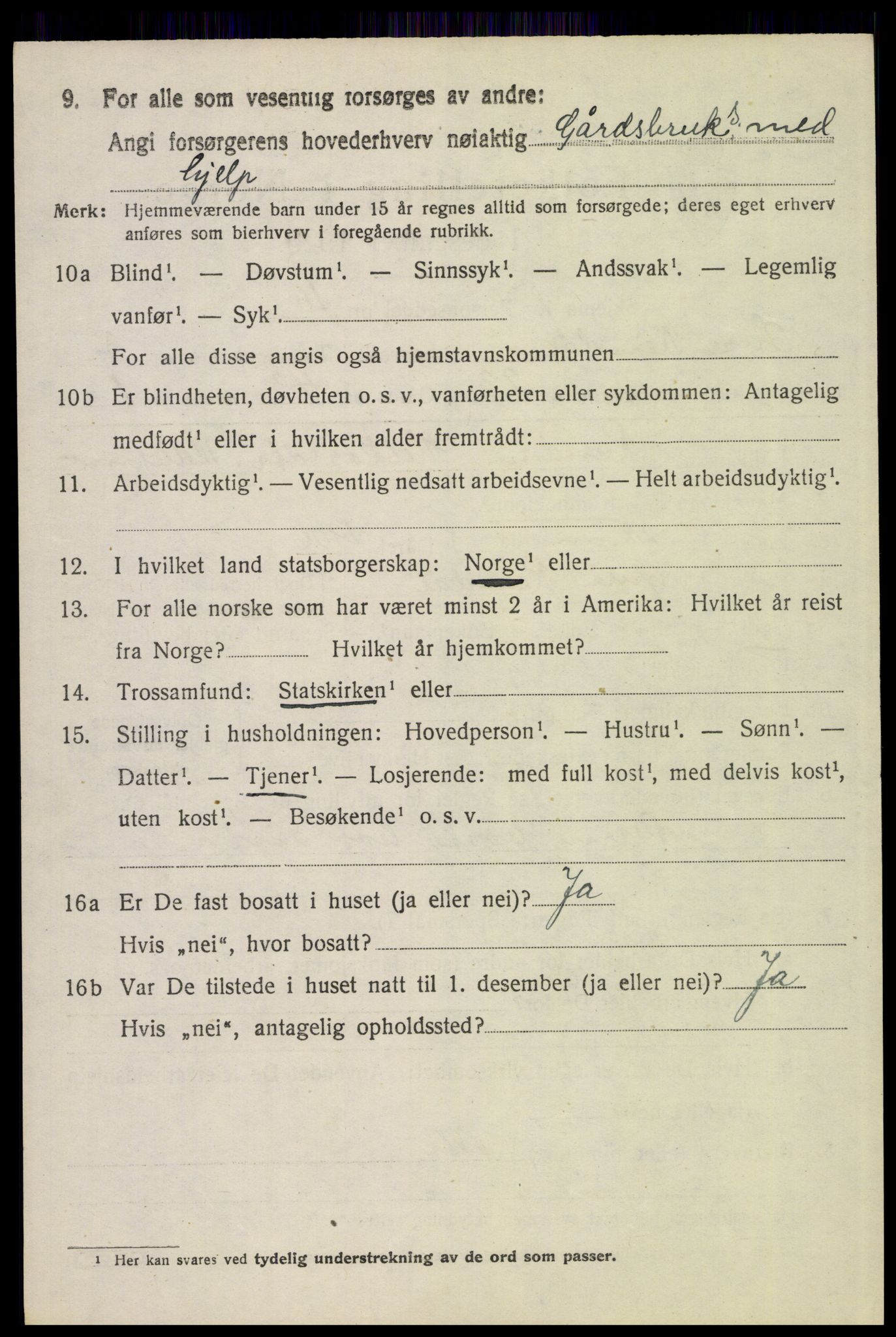 SAH, 1920 census for Øvre Rendal, 1920, p. 1574