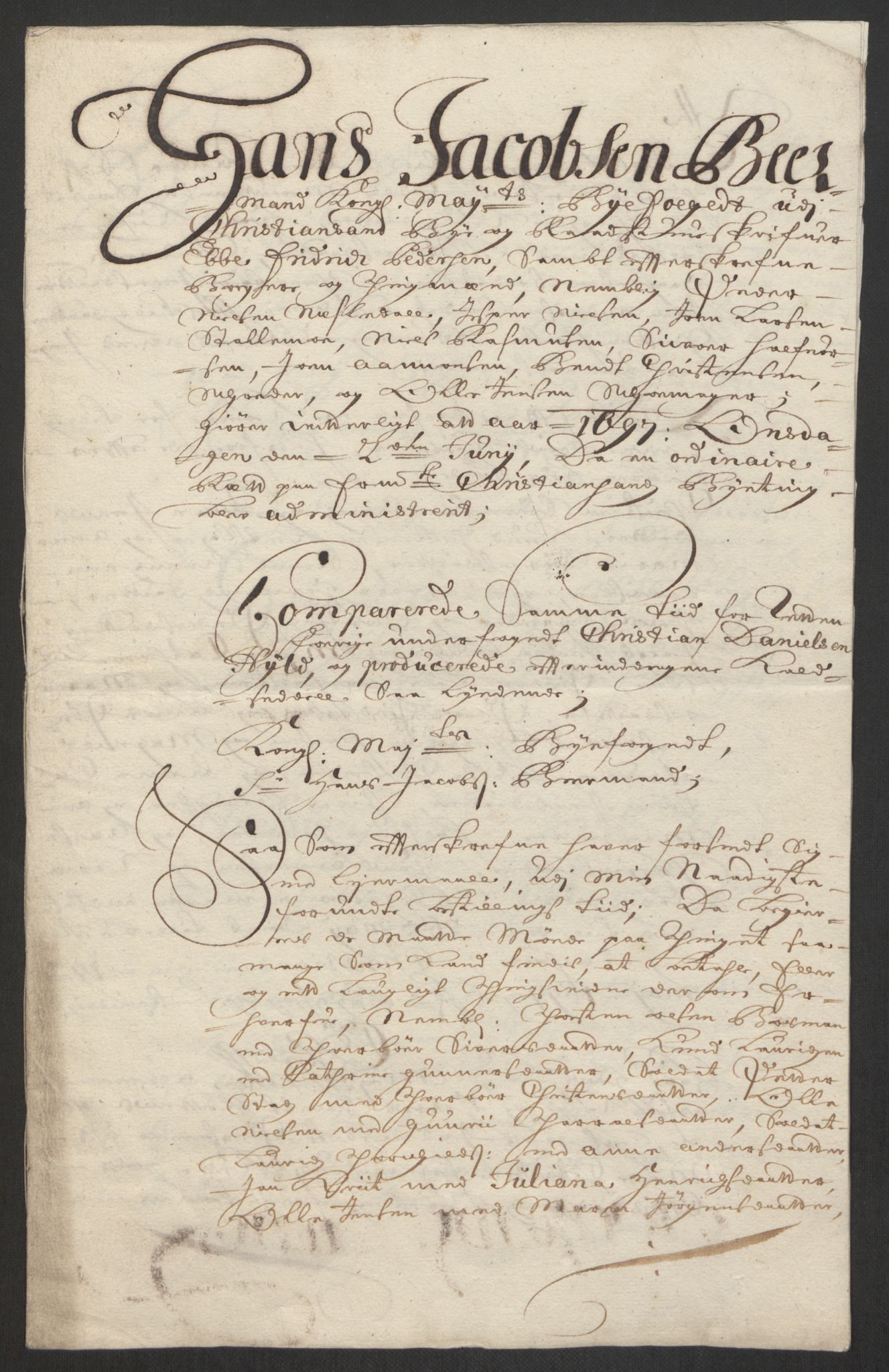 Rentekammeret inntil 1814, Reviderte regnskaper, Byregnskaper, AV/RA-EA-4066/R/Rm/L0285: [M18] Sikt og sakefall, 1681-1718, p. 254