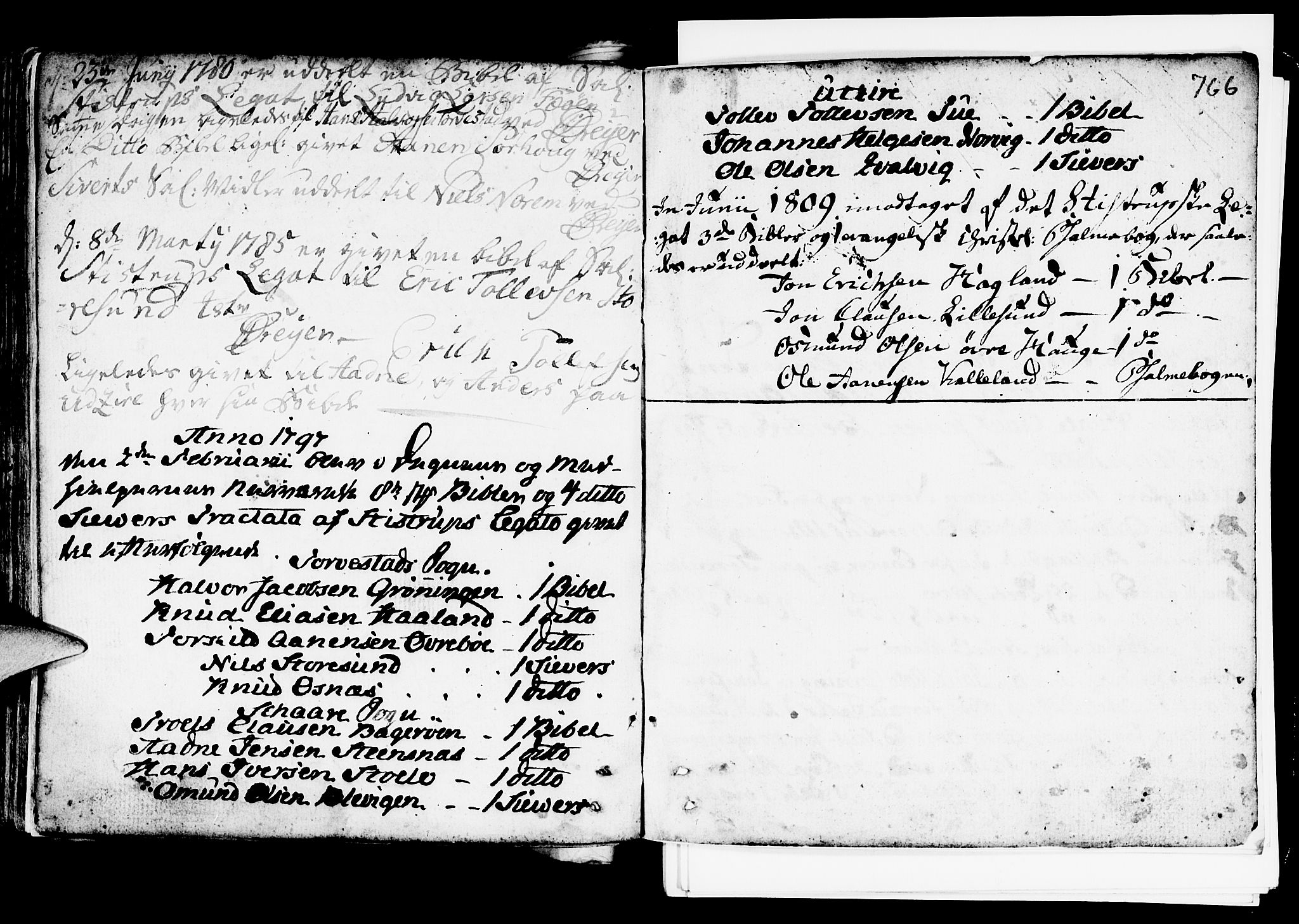 Torvastad sokneprestkontor, SAST/A -101857/H/Ha/Haa/L0001: Parish register (official) no. A 1, 1753-1800, p. 766