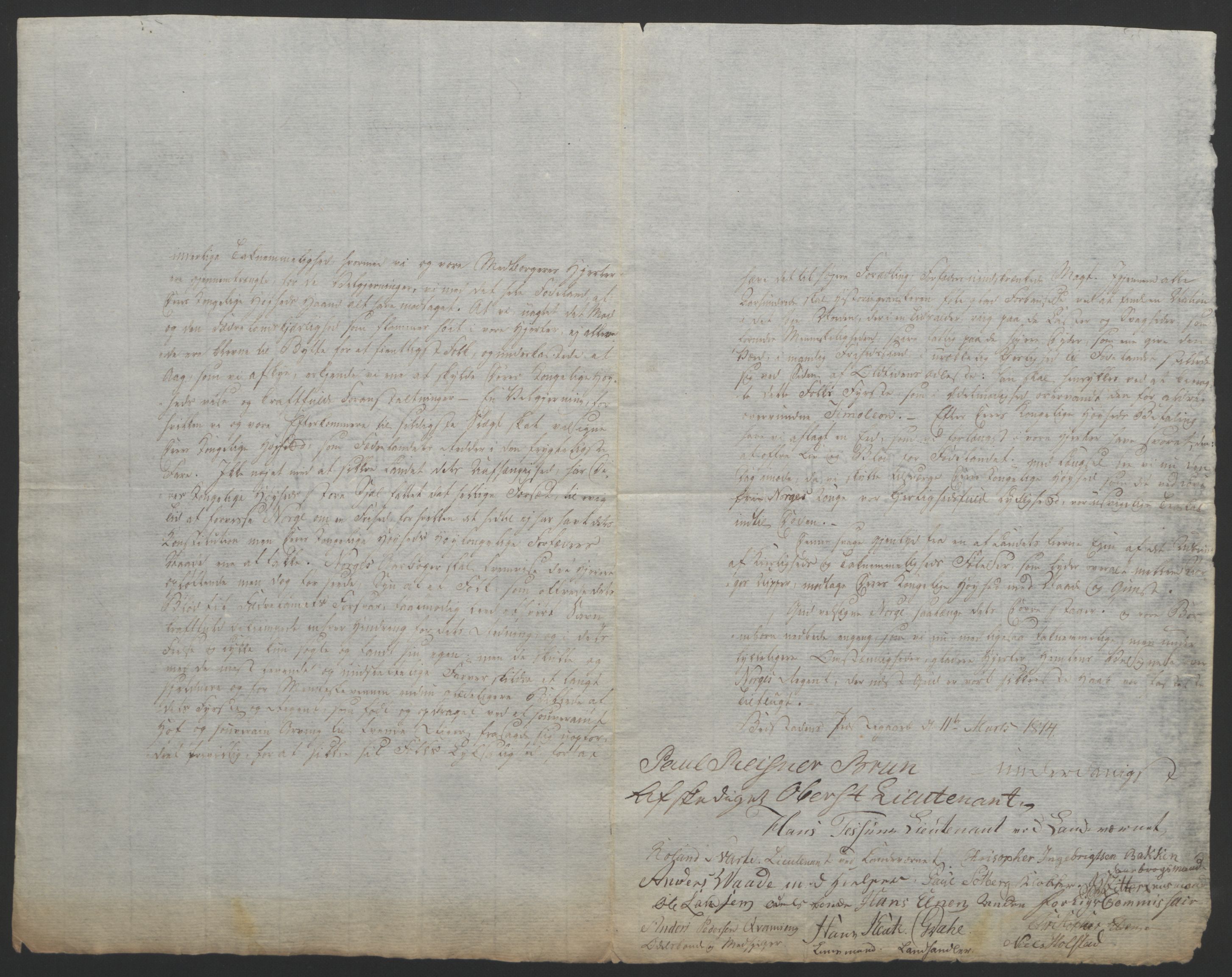 Statsrådssekretariatet, RA/S-1001/D/Db/L0008: Fullmakter for Eidsvollsrepresentantene i 1814. , 1814, p. 466