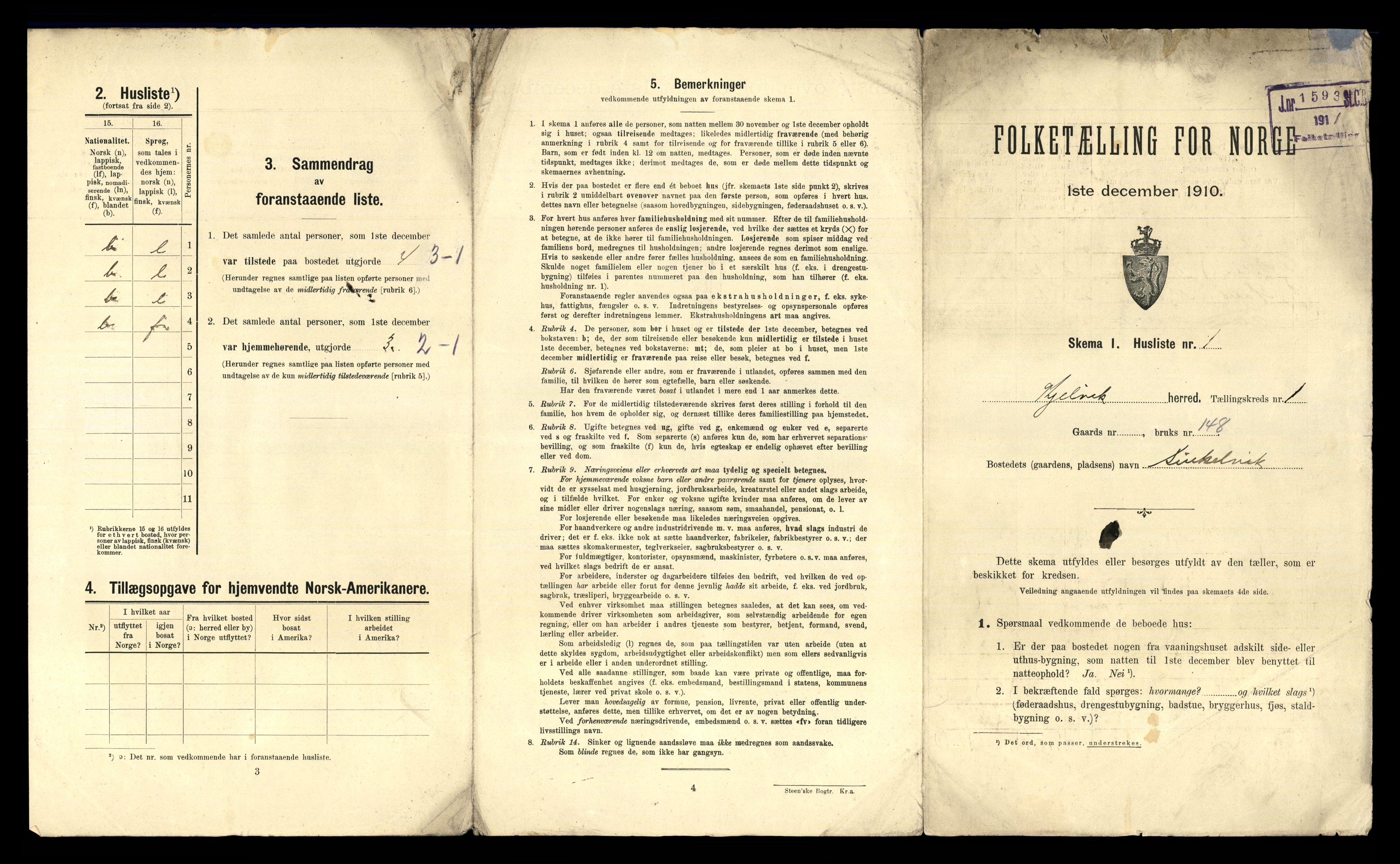 RA, 1910 census for Kjelvik, 1910, p. 41