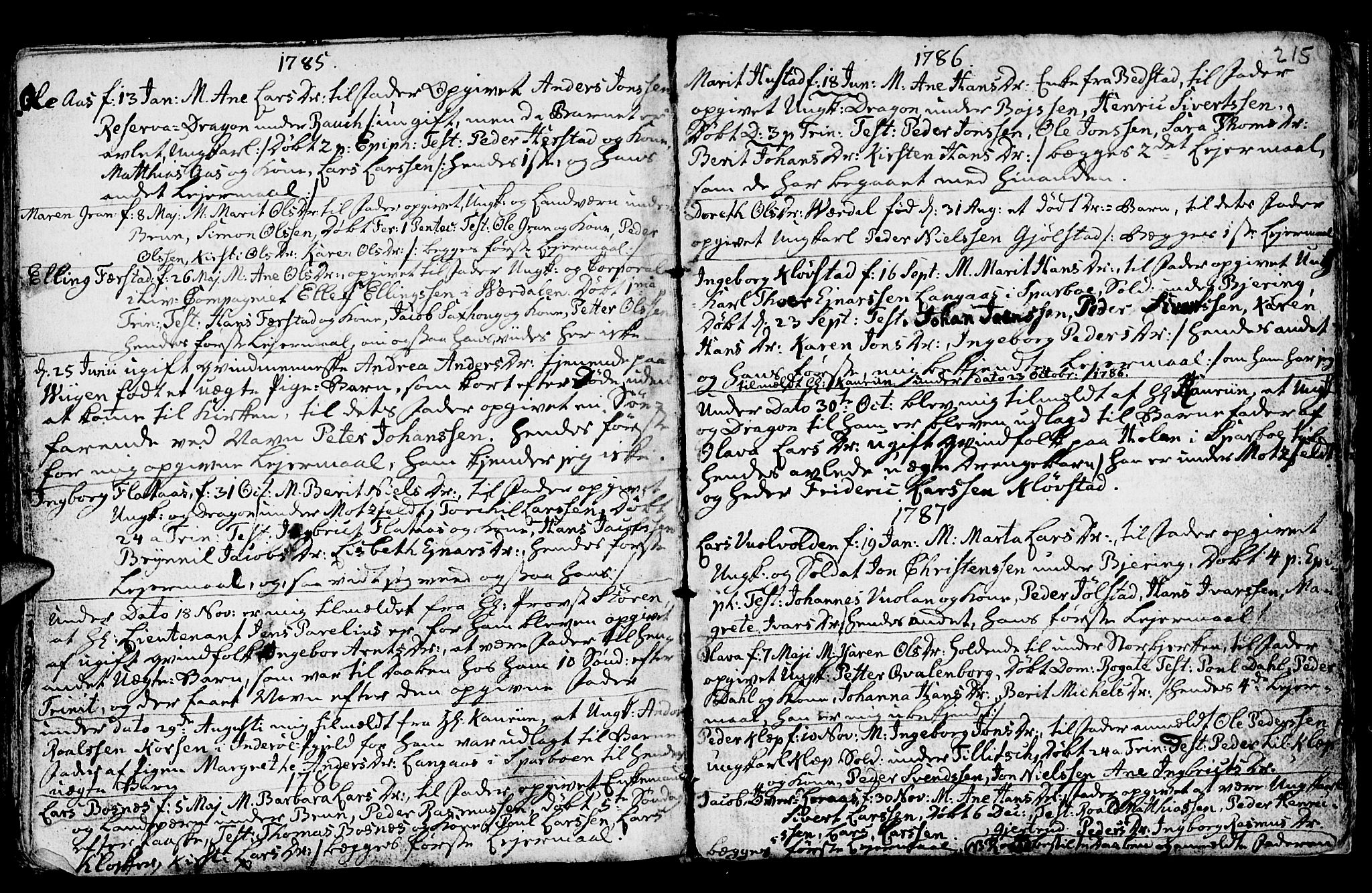 Ministerialprotokoller, klokkerbøker og fødselsregistre - Nord-Trøndelag, SAT/A-1458/730/L0273: Parish register (official) no. 730A02, 1762-1802, p. 215