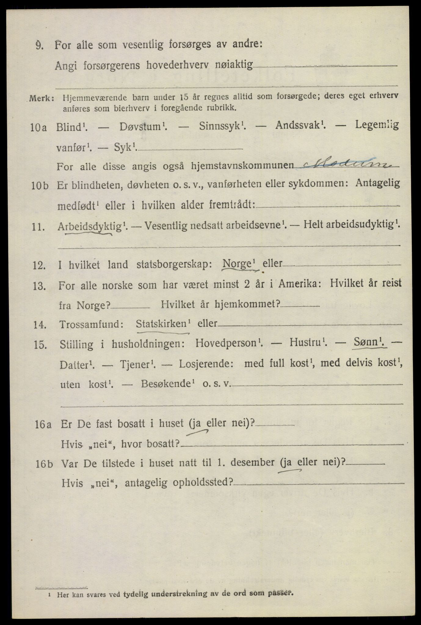 SAKO, 1920 census for Modum, 1920, p. 10012