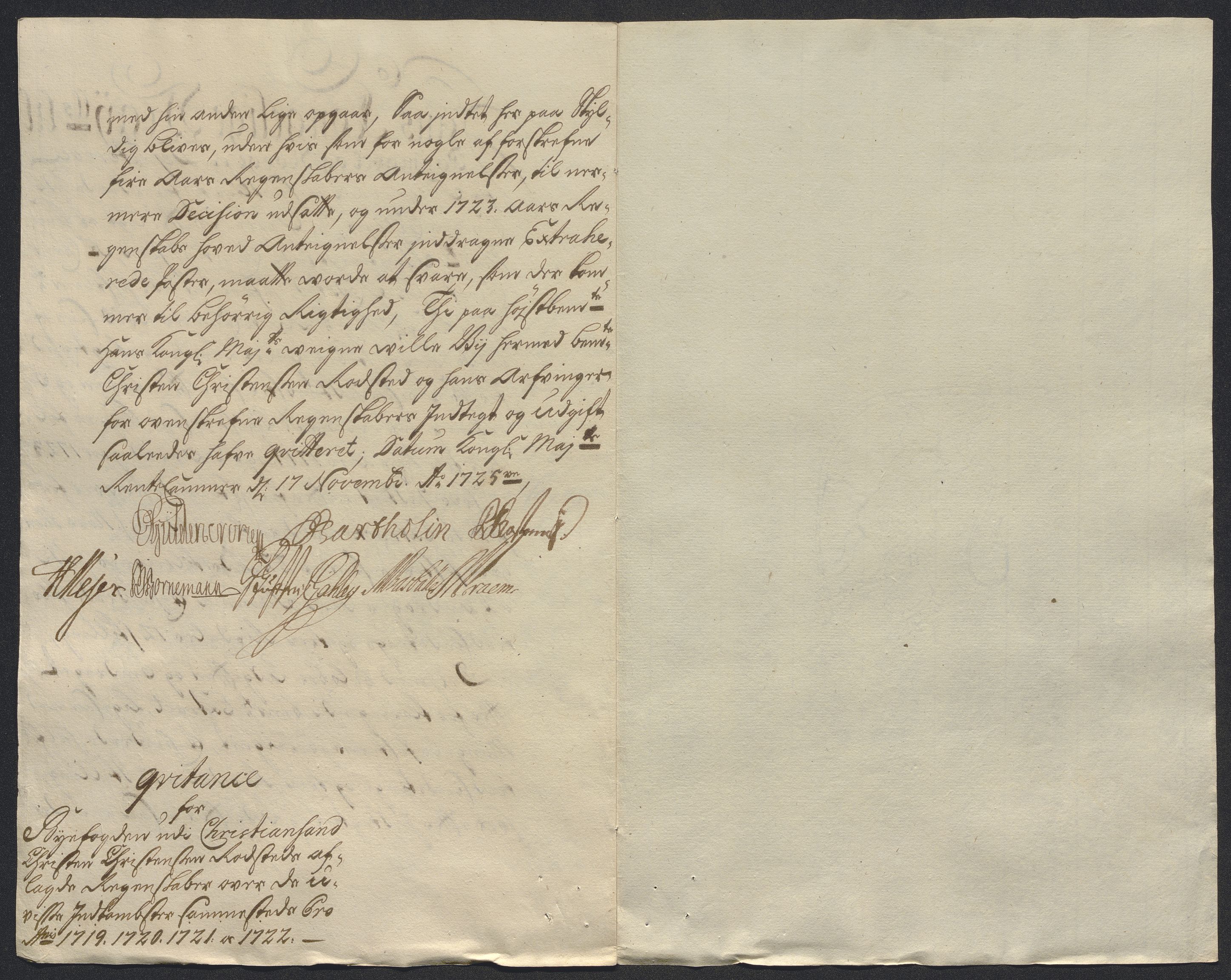 Rentekammeret inntil 1814, Reviderte regnskaper, Byregnskaper, RA/EA-4066/R/Rm/L0286: [M19] Sikt og sakefall, 1719-1727, p. 416