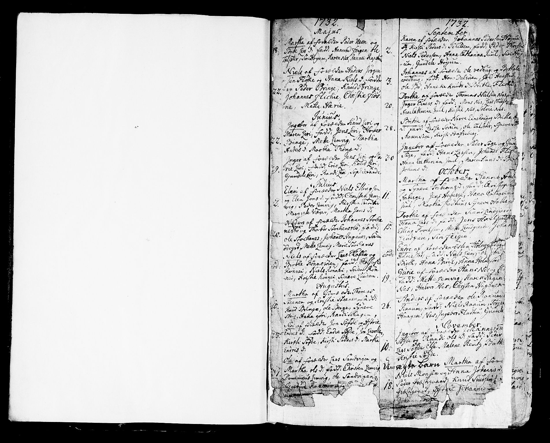 Luster sokneprestembete, SAB/A-81101/H/Haa/Haaa/L0001: Parish register (official) no. A 1, 1731-1803, p. 2