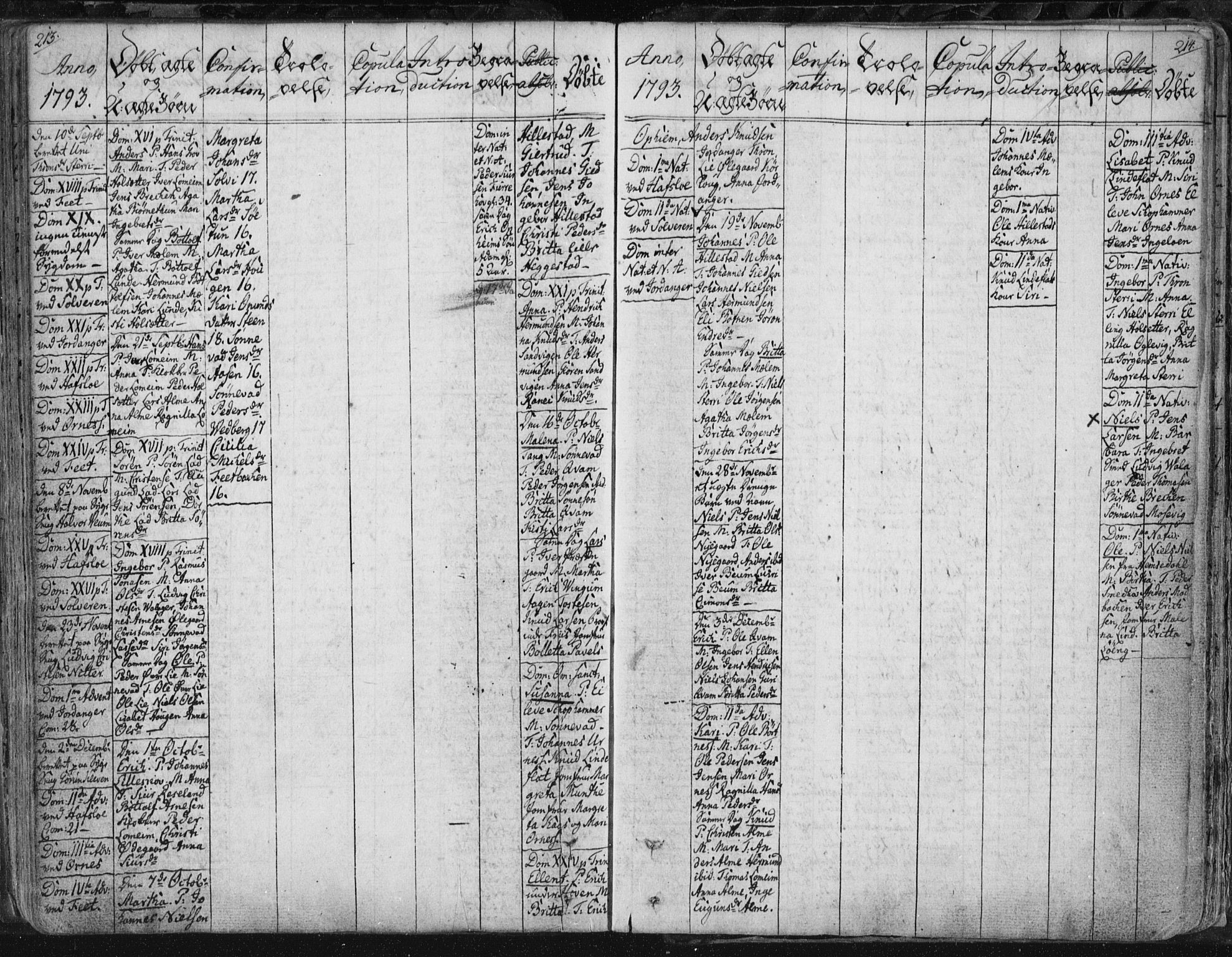 Hafslo sokneprestembete, AV/SAB-A-80301/H/Haa/Haaa/L0002: Parish register (official) no. A 2, 1755-1806, p. 213-214