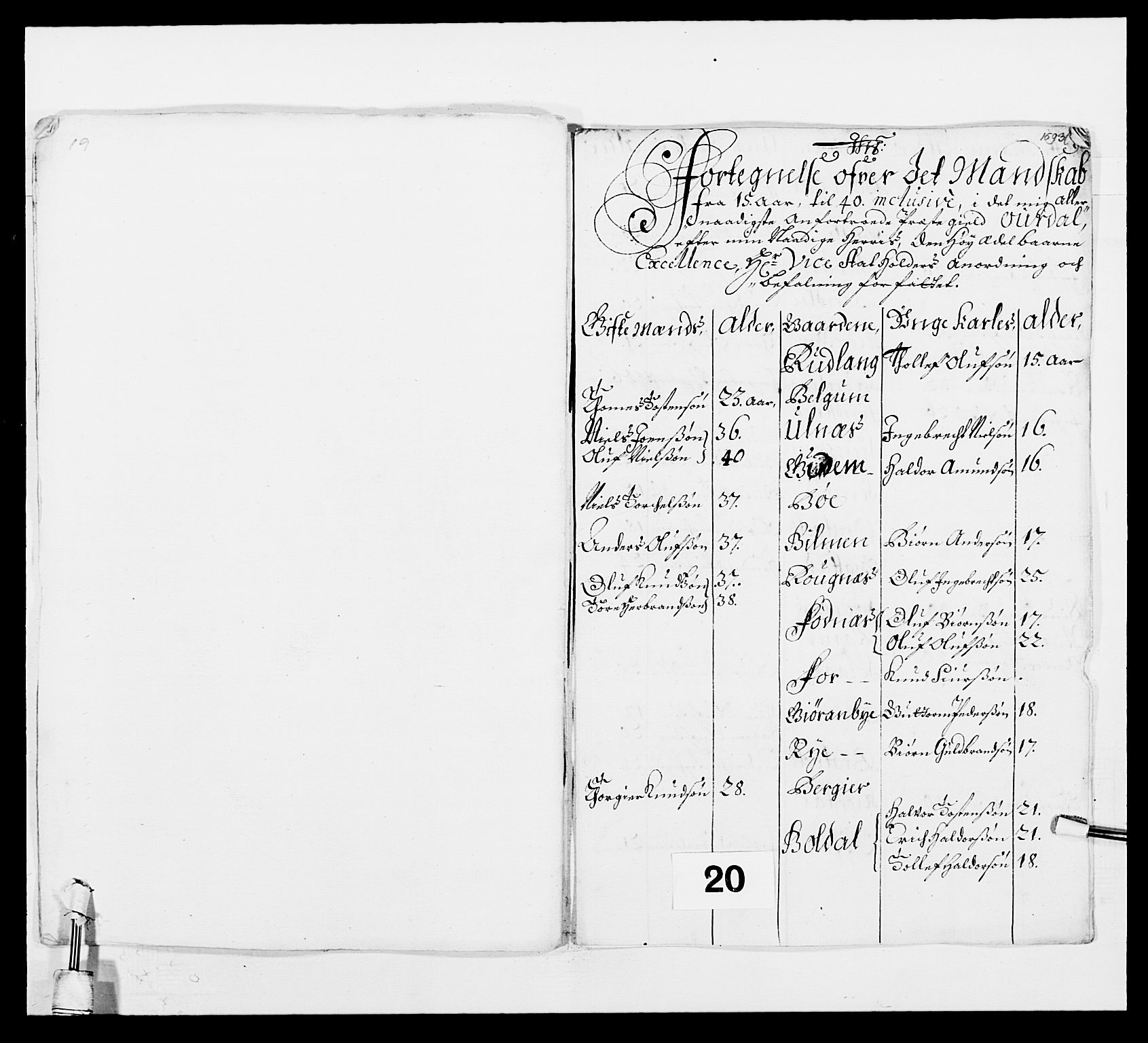 Kommanderende general (KG I) med Det norske krigsdirektorium, AV/RA-EA-5419/E/Ea/L0499: Opplandske regiment, 1690-1693, p. 165