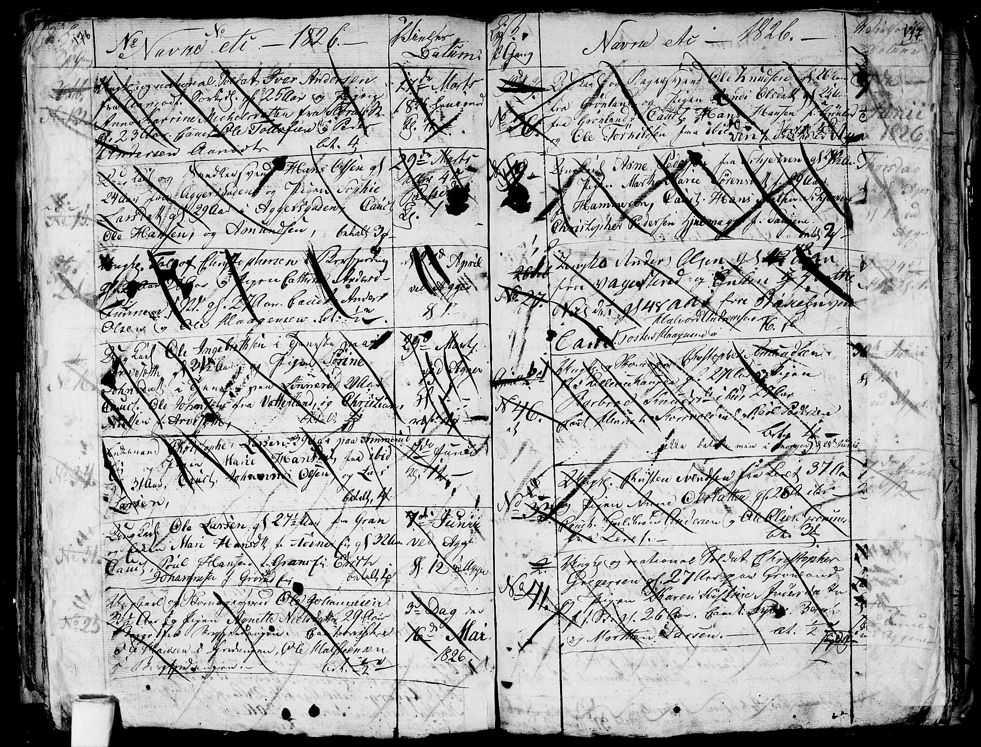 Aker prestekontor kirkebøker, SAO/A-10861/G/L0001: Parish register (copy) no. 1, 1796-1826, p. 176-177