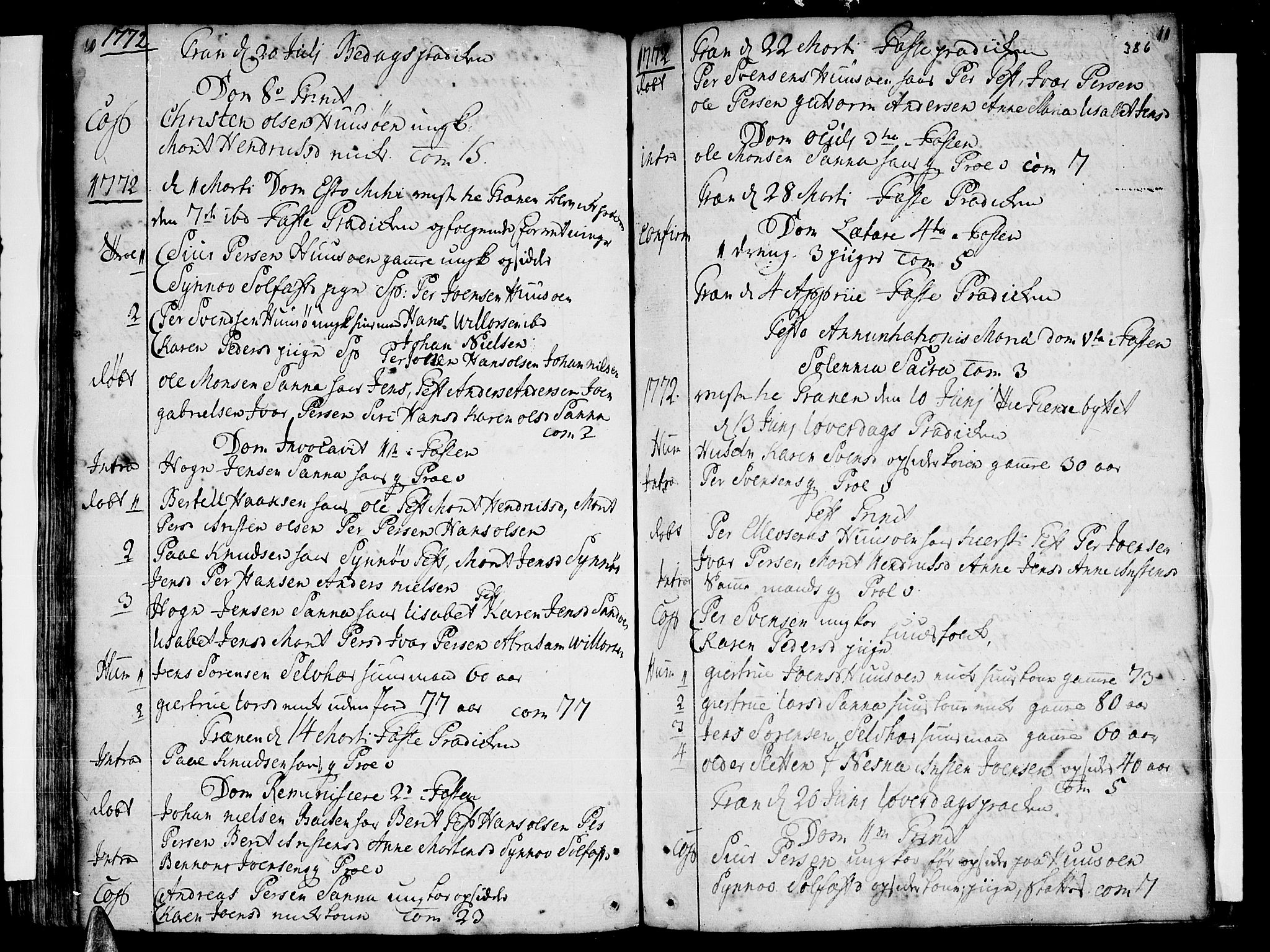 Ministerialprotokoller, klokkerbøker og fødselsregistre - Nordland, SAT/A-1459/839/L0563: Parish register (official) no. 839A01 /2, 1768-1824, p. 10-11