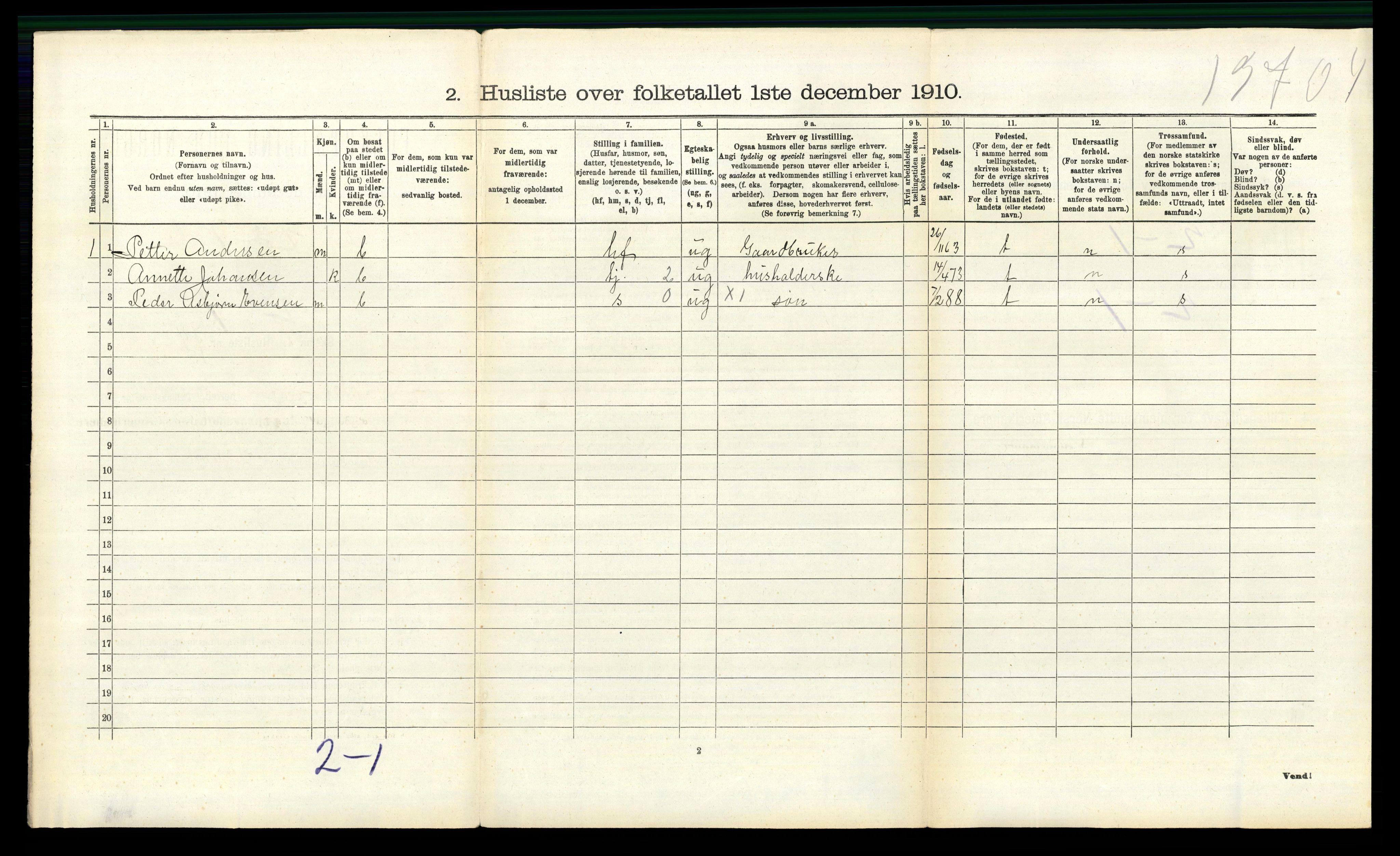 RA, 1910 census for Rakkestad, 1910, p. 536