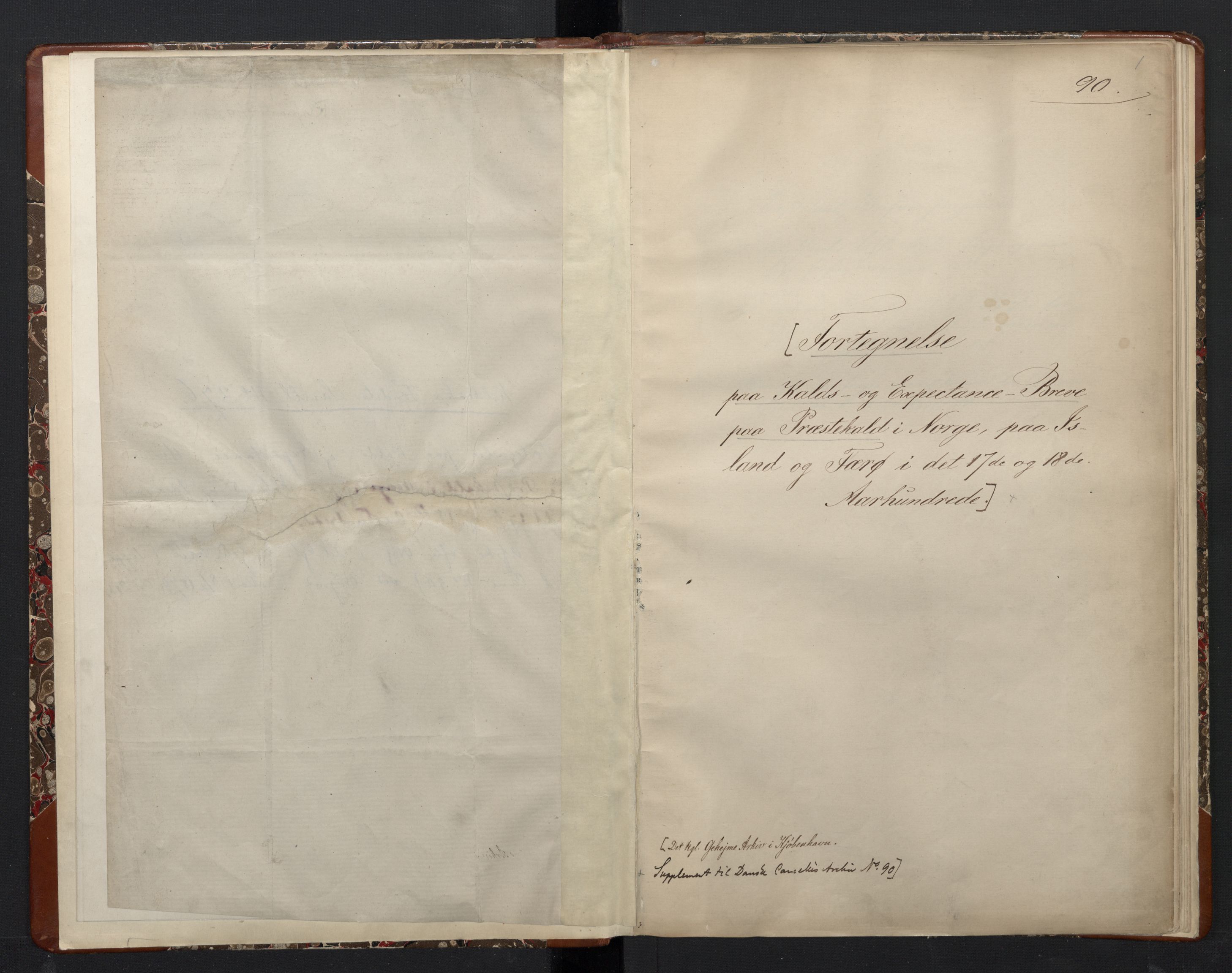 Avskriftsamlingen, AV/RA-EA-4022/F/Fa/L0101: Kalls- og ekspektansebrev på prestekall i Norge med Island og Færøyene i 17. og 18. århundre , 1670-1846, p. 4