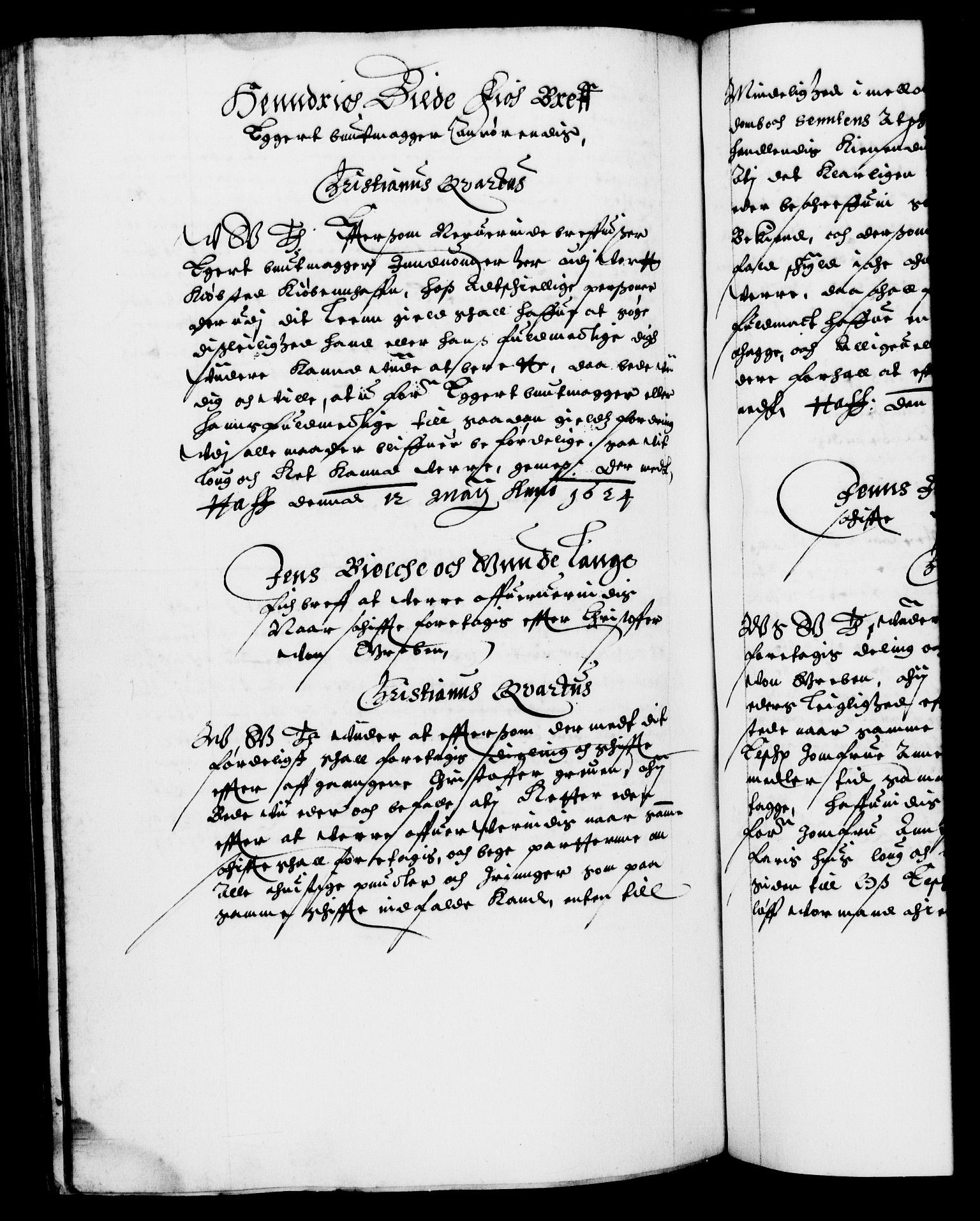 Danske Kanselli 1572-1799, RA/EA-3023/F/Fc/Fca/Fcab/L0004: Norske tegnelser (mikrofilm), 1617-1627, p. 444b
