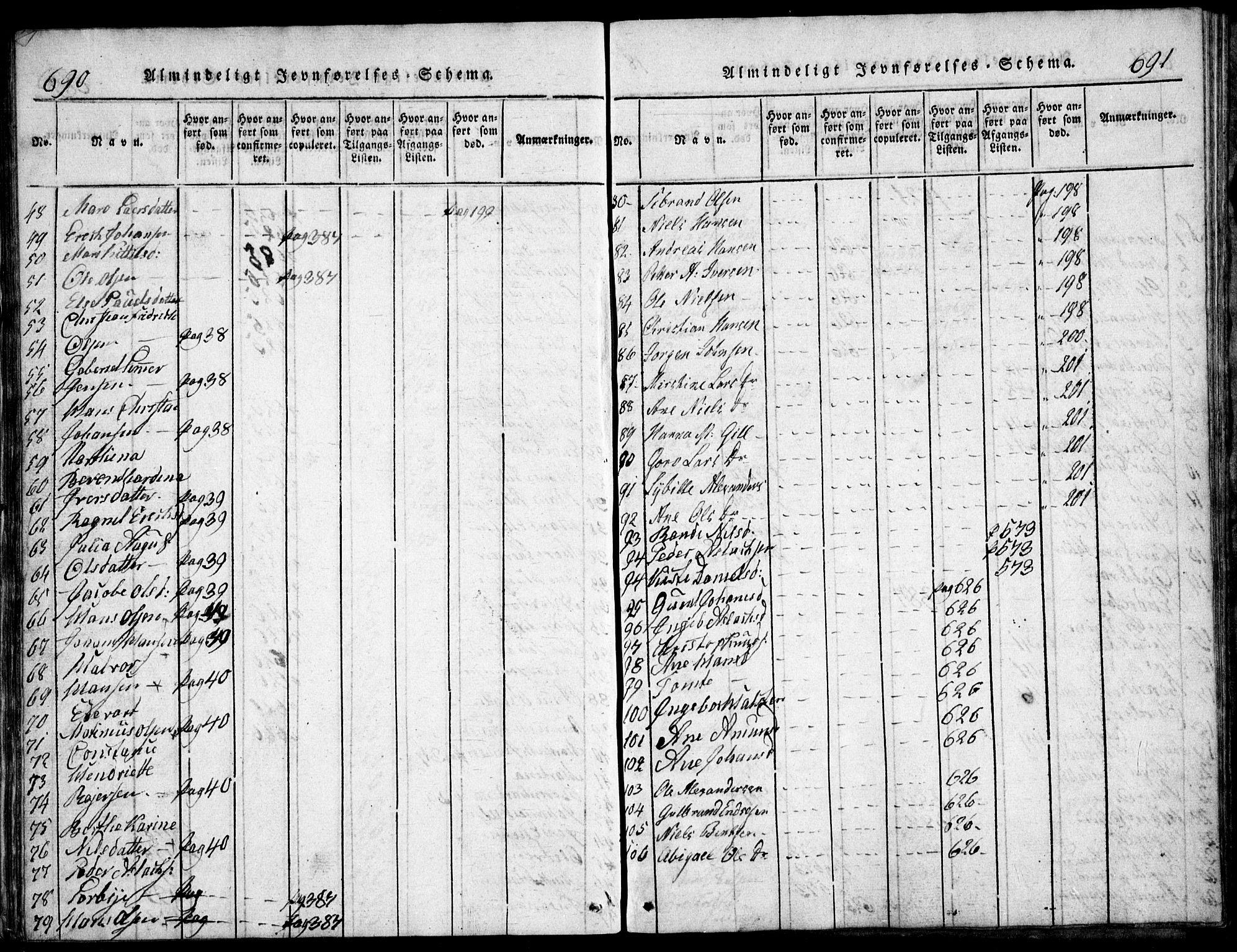 Nesodden prestekontor Kirkebøker, AV/SAO-A-10013/G/Ga/L0001: Parish register (copy) no. I 1, 1814-1847, p. 690-691