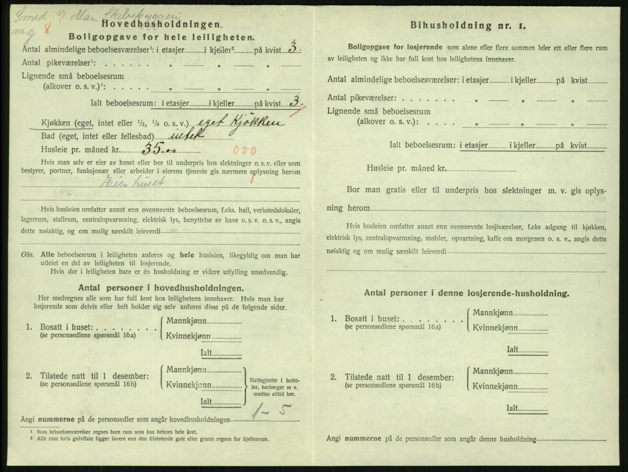 SAKO, 1920 census for Horten, 1920, p. 7158