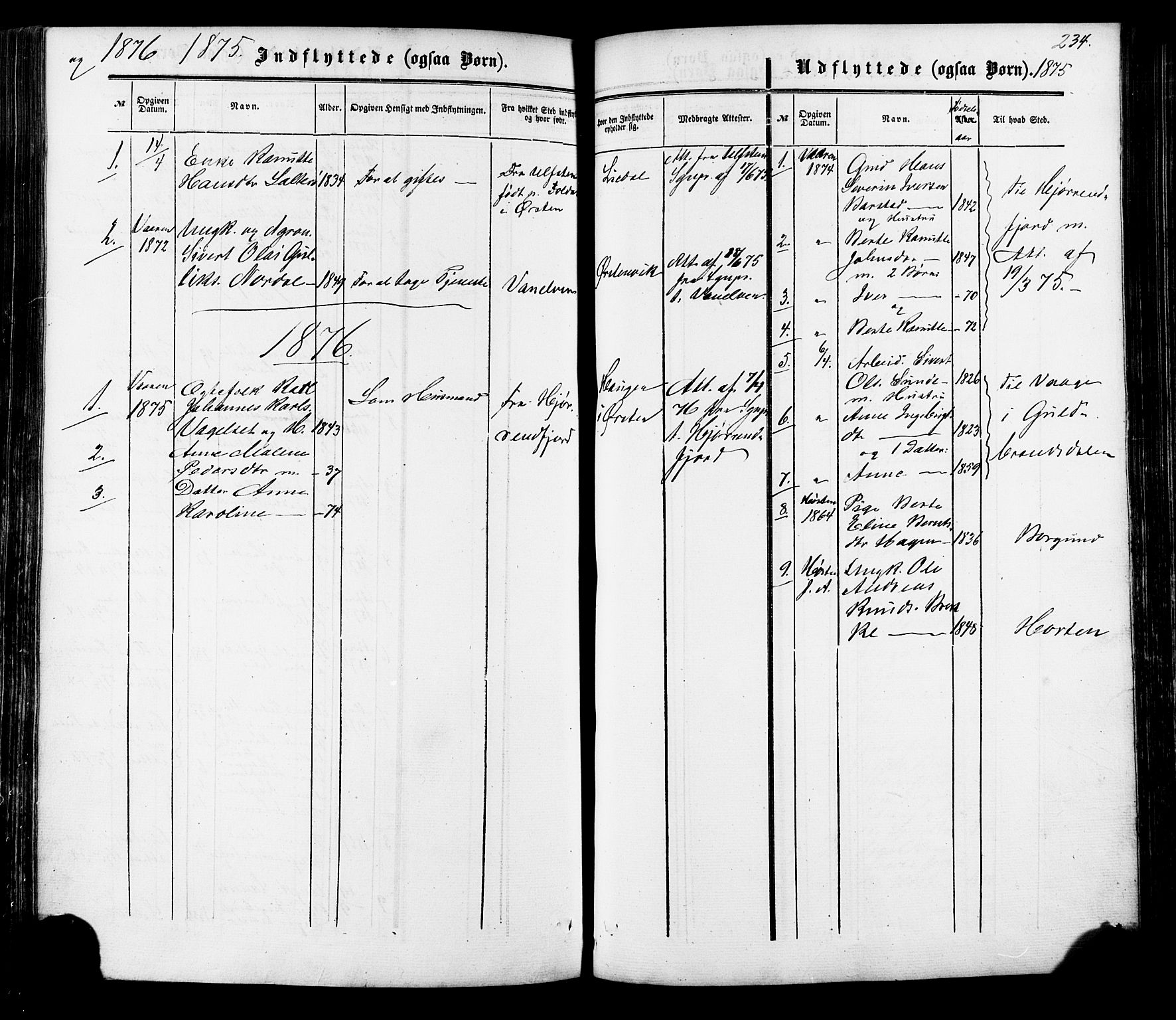Ministerialprotokoller, klokkerbøker og fødselsregistre - Møre og Romsdal, SAT/A-1454/513/L0175: Parish register (official) no. 513A02, 1856-1877, p. 234