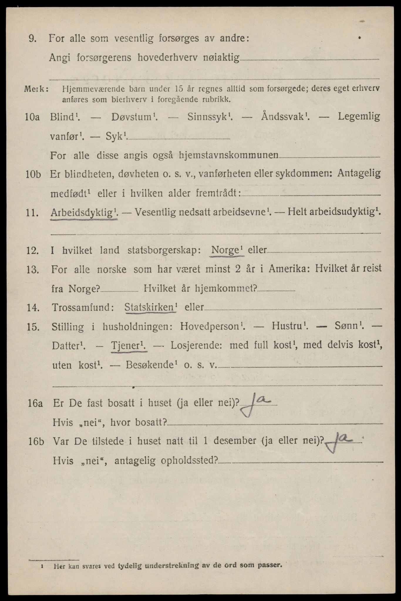 SAST, 1920 census for Håland, 1920, p. 7204