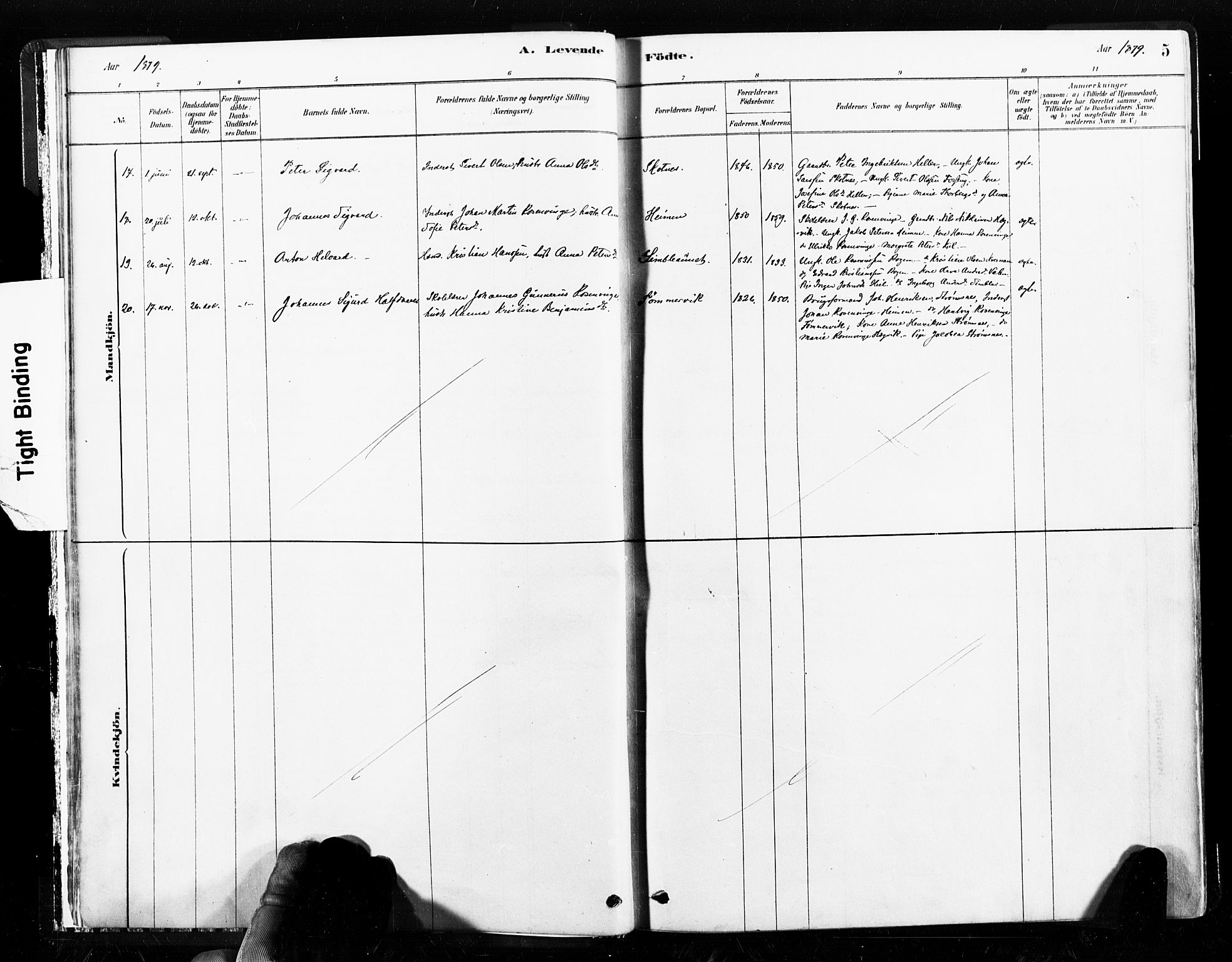 Ministerialprotokoller, klokkerbøker og fødselsregistre - Nord-Trøndelag, SAT/A-1458/789/L0705: Parish register (official) no. 789A01, 1878-1910, p. 5