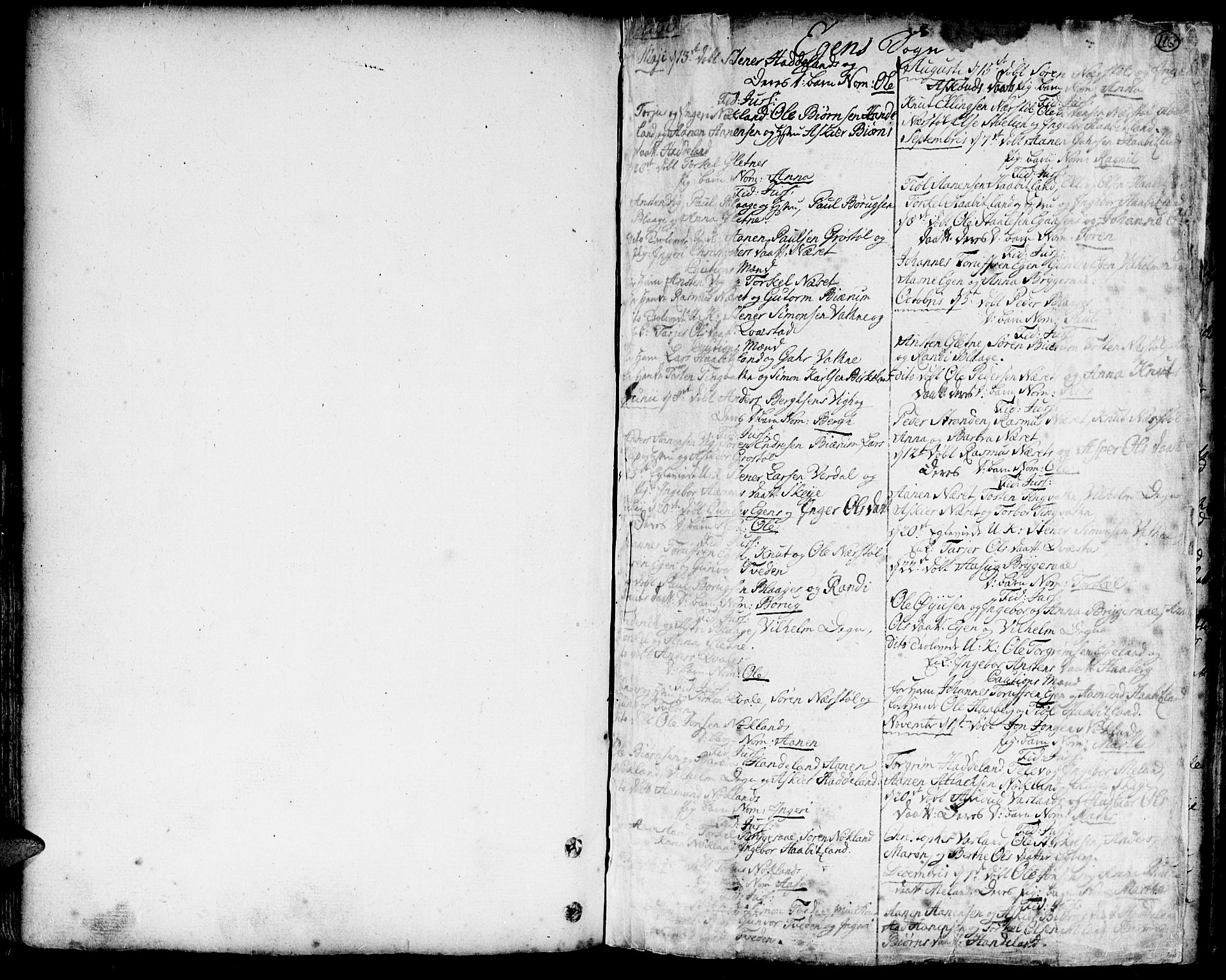 Hægebostad sokneprestkontor, SAK/1111-0024/F/Fa/Faa/L0001: Parish register (official) no. A 1 /2, 1760-1823, p. 116