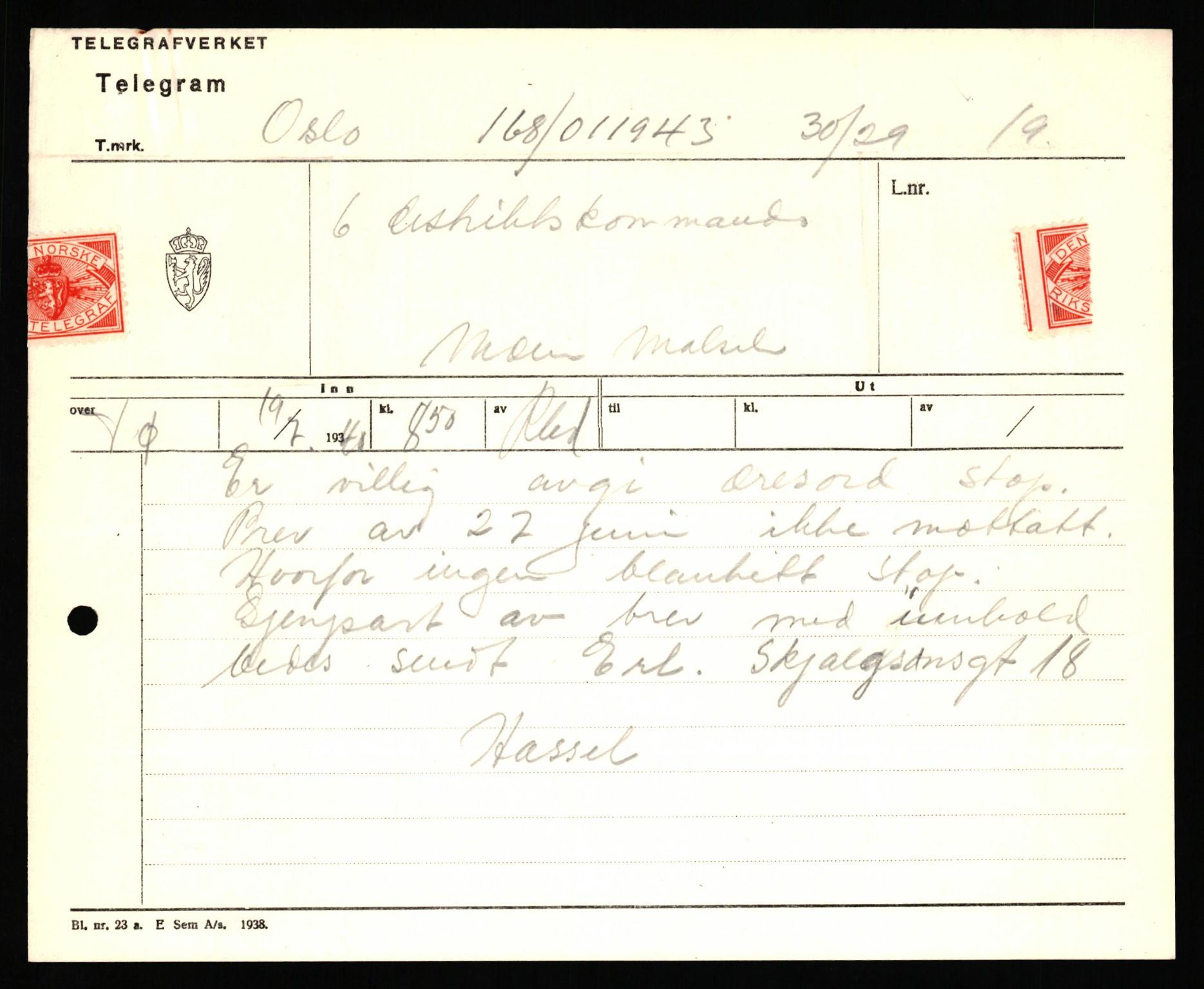 Forsvaret, Forsvarets krigshistoriske avdeling, AV/RA-RAFA-2017/Y/Yf/L0198: II-C-11-2100  -  Kapitulasjonen i 1940, 1940, p. 518