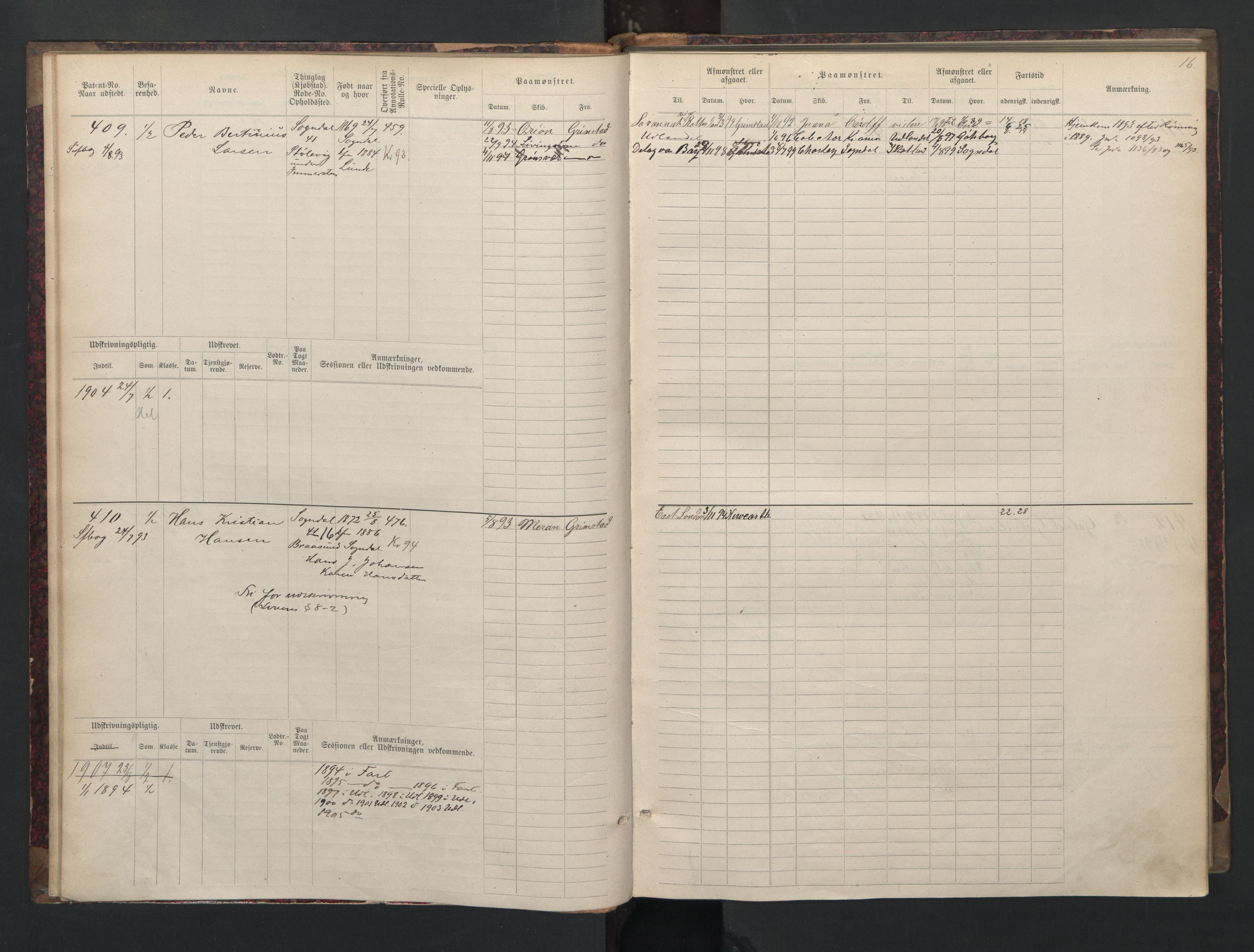 Sogndal mønstringskrets, SAK/2031-0020/F/Fb/L0002: Hovedrulle nr. 383-511, P-3, 1889-1948, p. 17