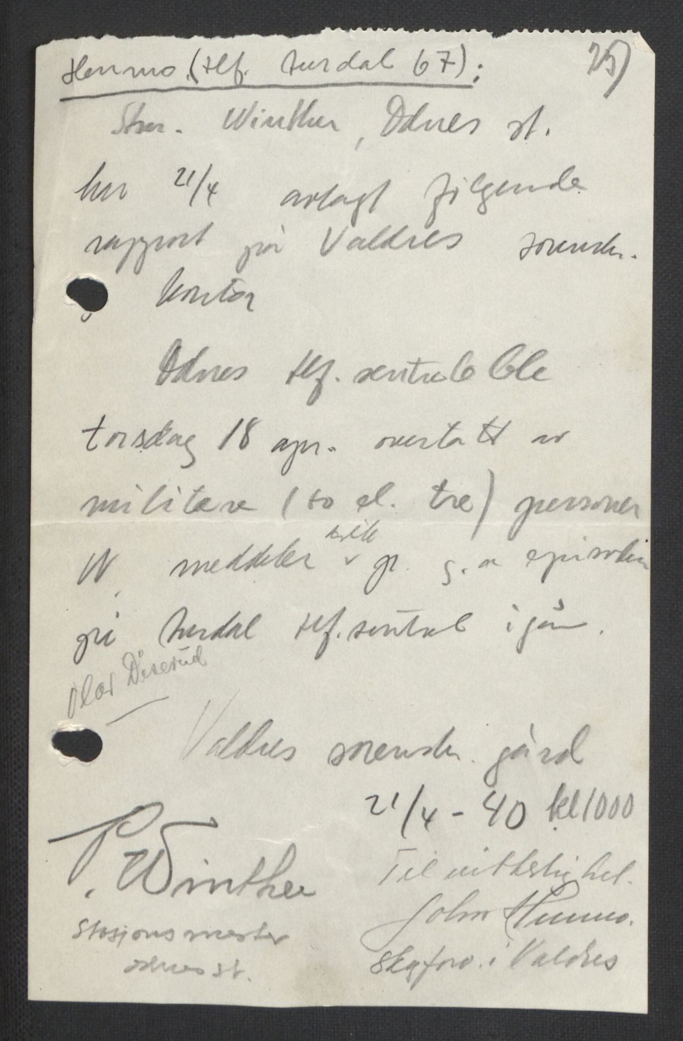 Forsvaret, Forsvarets krigshistoriske avdeling, AV/RA-RAFA-2017/Y/Yb/L0104: II-C-11-430  -  4. Divisjon., 1940, p. 282