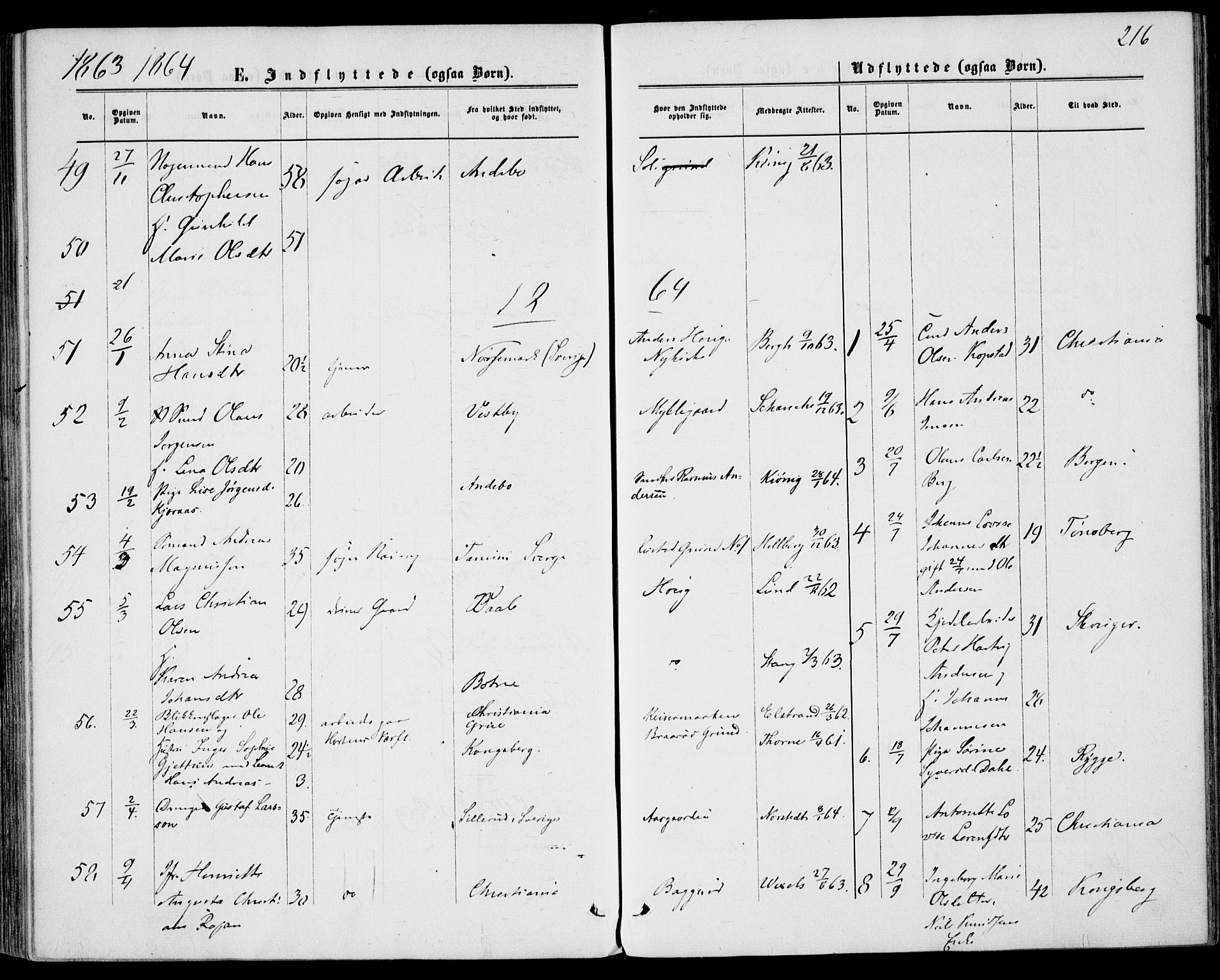 Borre kirkebøker, AV/SAKO-A-338/F/Fa/L0007: Parish register (official) no. I 7, 1862-1867, p. 216