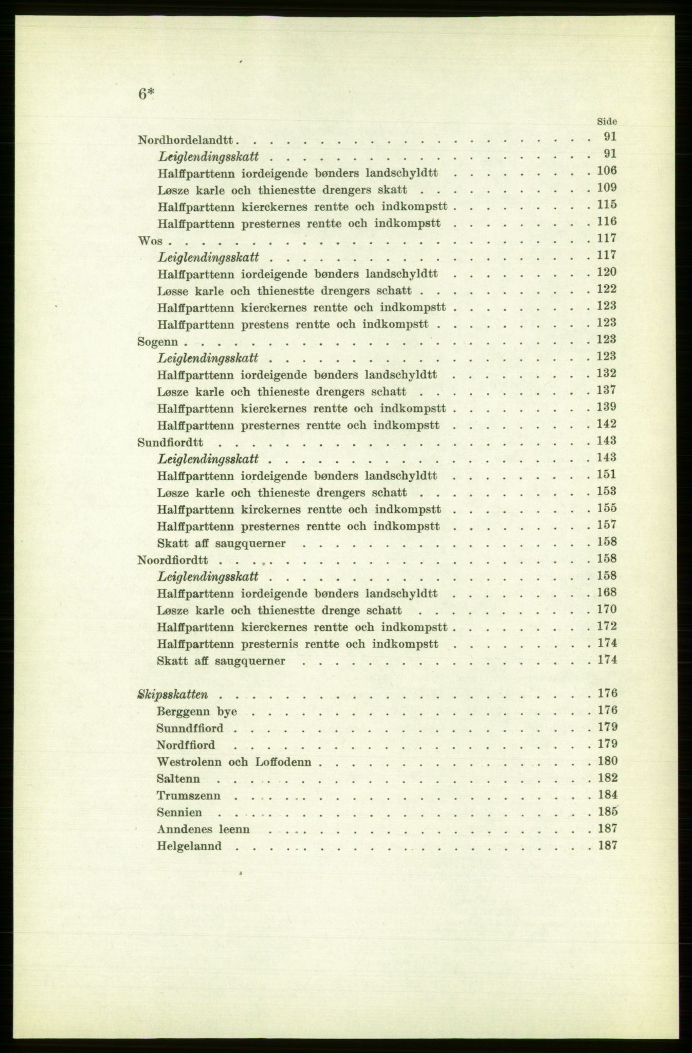 Publikasjoner utgitt av Arkivverket, PUBL/PUBL-001/C/0003: Bind 3: Skatten av Bergenhus len 1563, 1563, p. VI