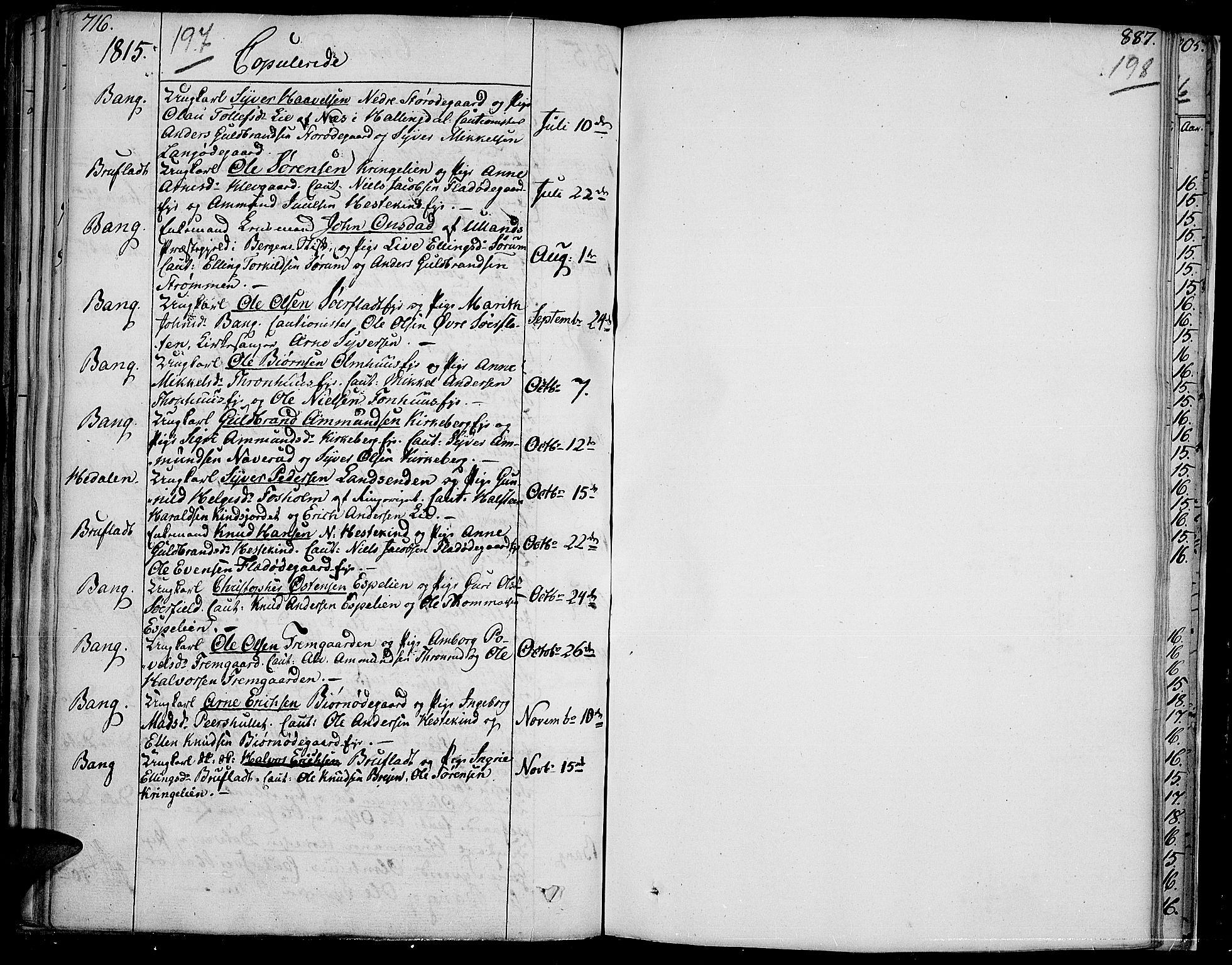 Sør-Aurdal prestekontor, SAH/PREST-128/H/Ha/Haa/L0001: Parish register (official) no. 1, 1807-1815, p. 197-198