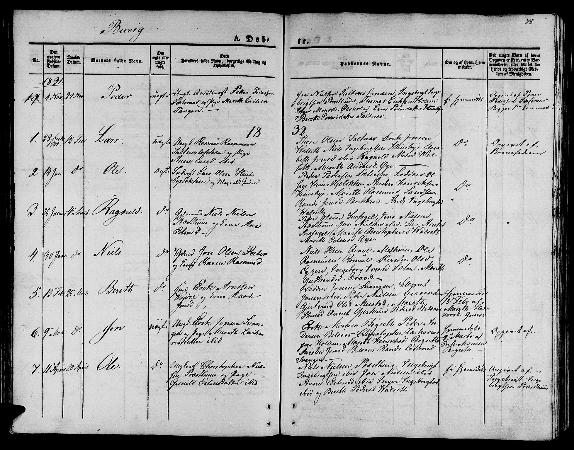 Ministerialprotokoller, klokkerbøker og fødselsregistre - Sør-Trøndelag, SAT/A-1456/612/L0375: Parish register (official) no. 612A07 /2, 1829-1845, p. 78