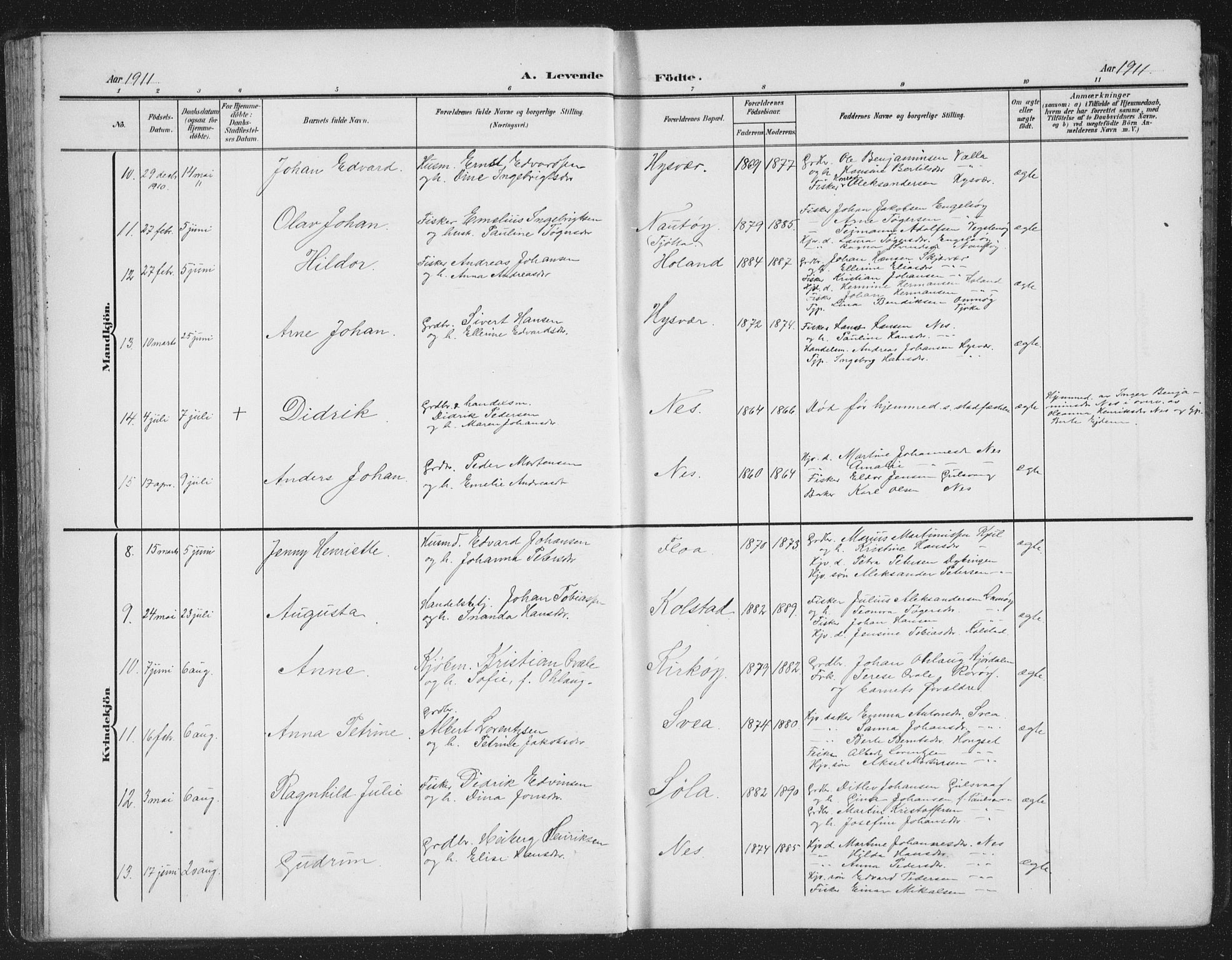 Ministerialprotokoller, klokkerbøker og fødselsregistre - Nordland, AV/SAT-A-1459/816/L0254: Parish register (copy) no. 816C04, 1905-1934