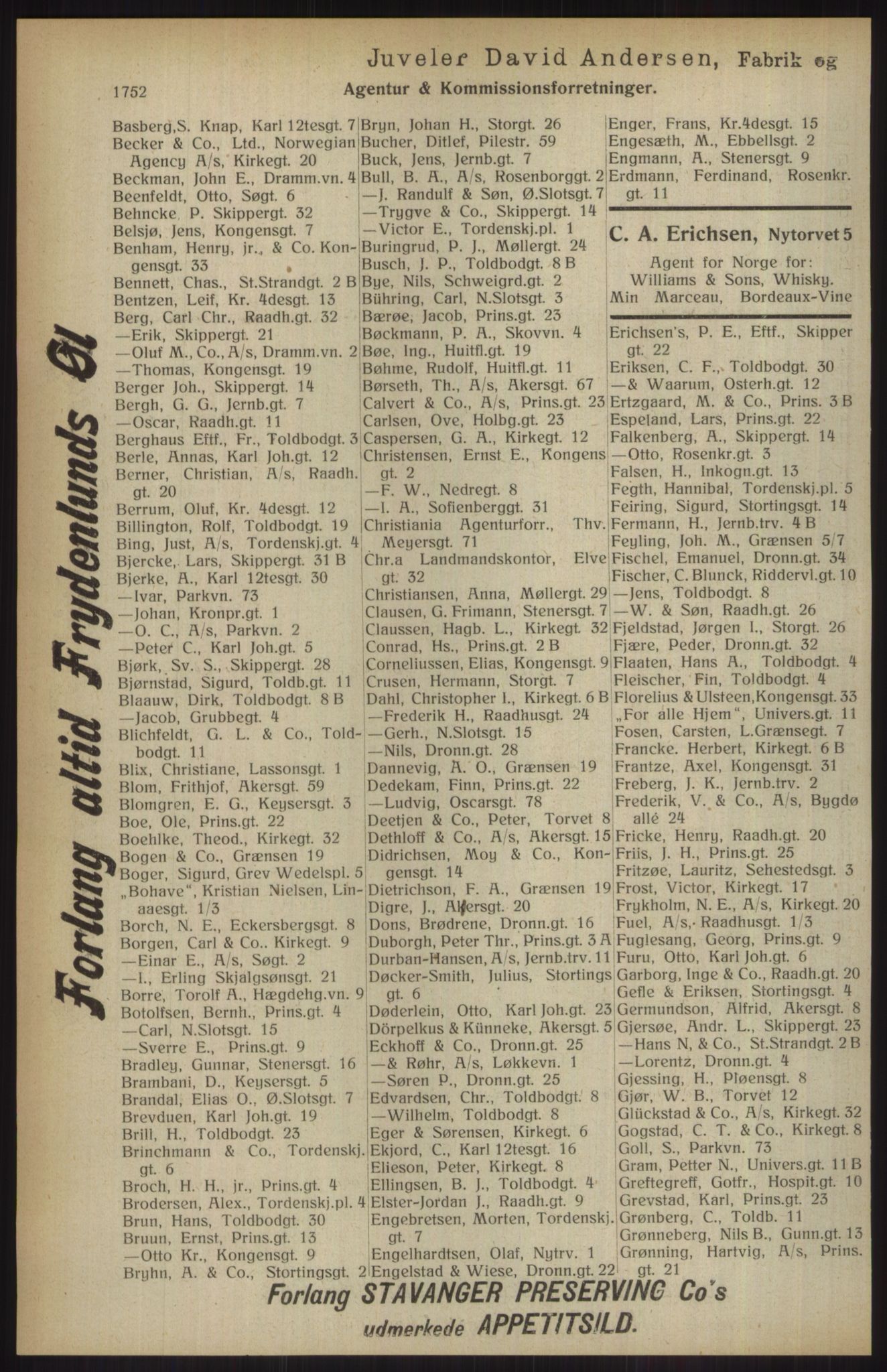 Kristiania/Oslo adressebok, PUBL/-, 1914, p. 1752