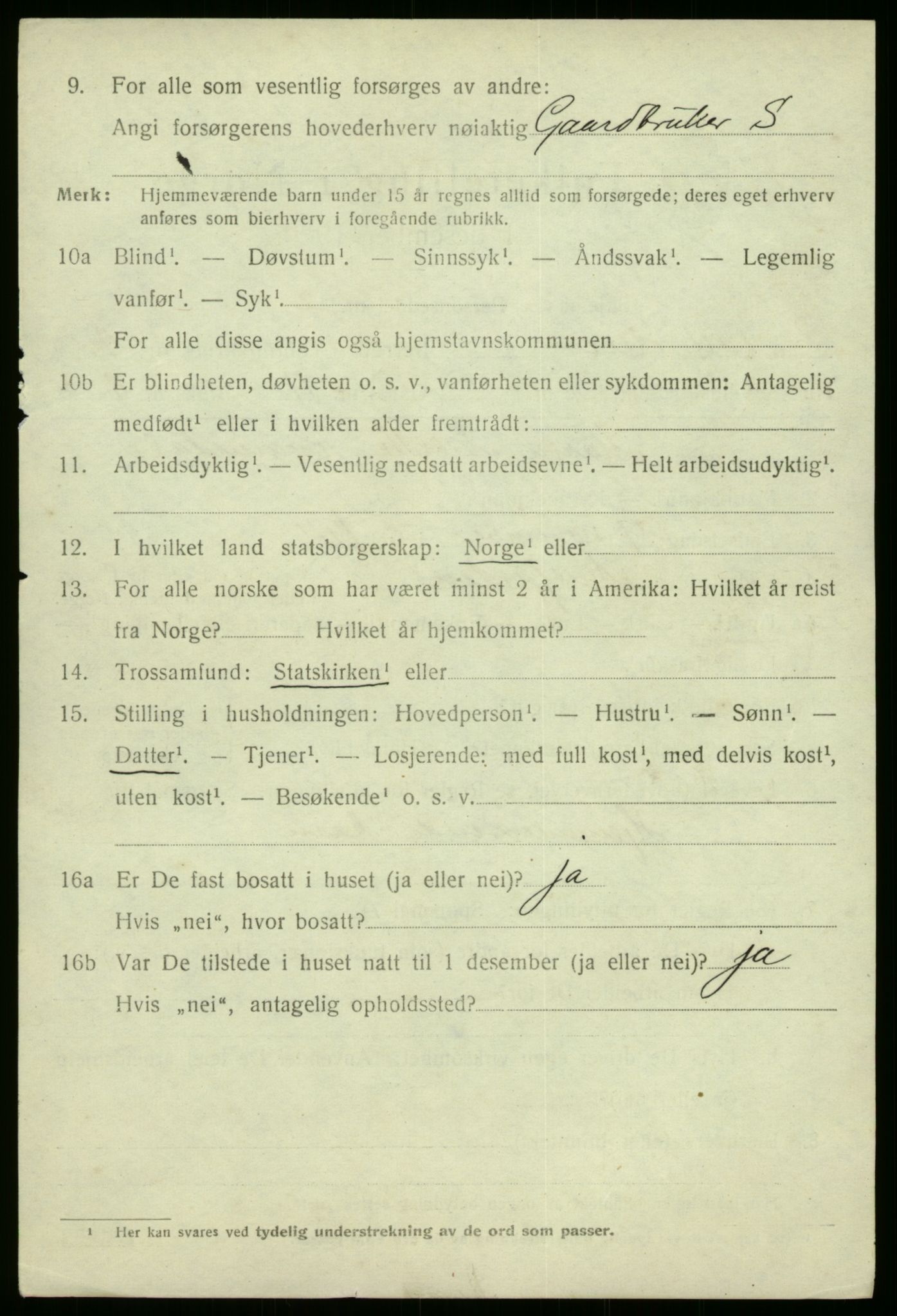 SAB, 1920 census for Masfjorden, 1920, p. 1676