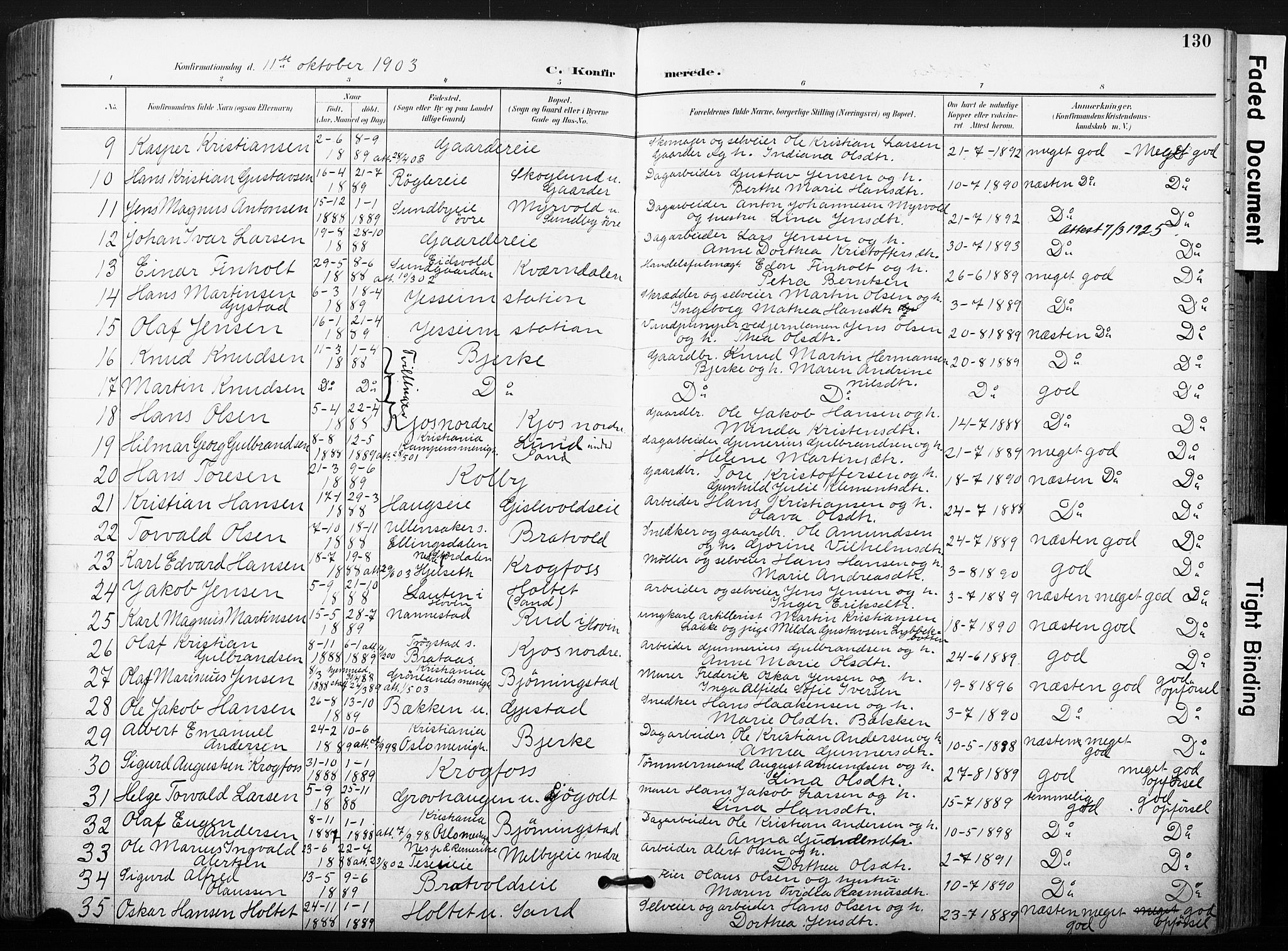 Ullensaker prestekontor Kirkebøker, AV/SAO-A-10236a/F/Fb/L0002: Parish register (official) no. II 2, 1894-1909, p. 130