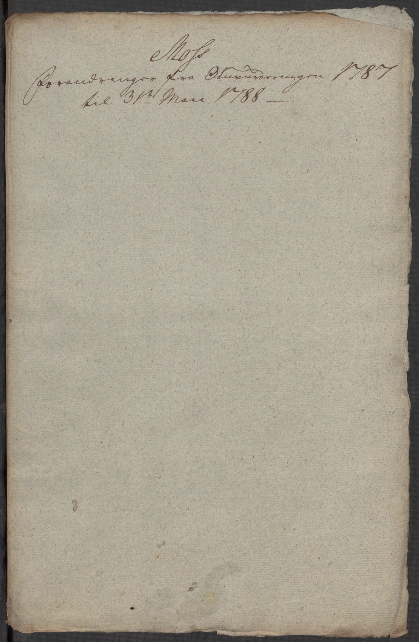 Kommersekollegiet, Brannforsikringskontoret 1767-1814, RA/EA-5458/F/Fa/L0040/0006: Moss / Dokumenter, 1767-1807, p. 31