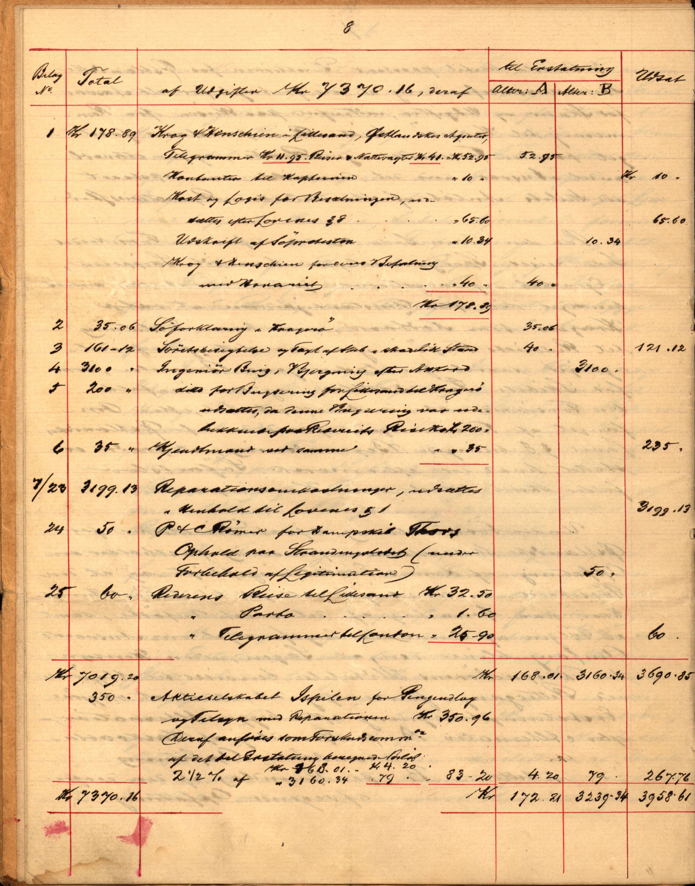 Pa 63 - Østlandske skibsassuranceforening, VEMU/A-1079/G/Ga/L0027/0003: Havaridokumenter / Bothnia, Petropolis, Agathe, Annie, Ispolen, Isploven, 1891, p. 105