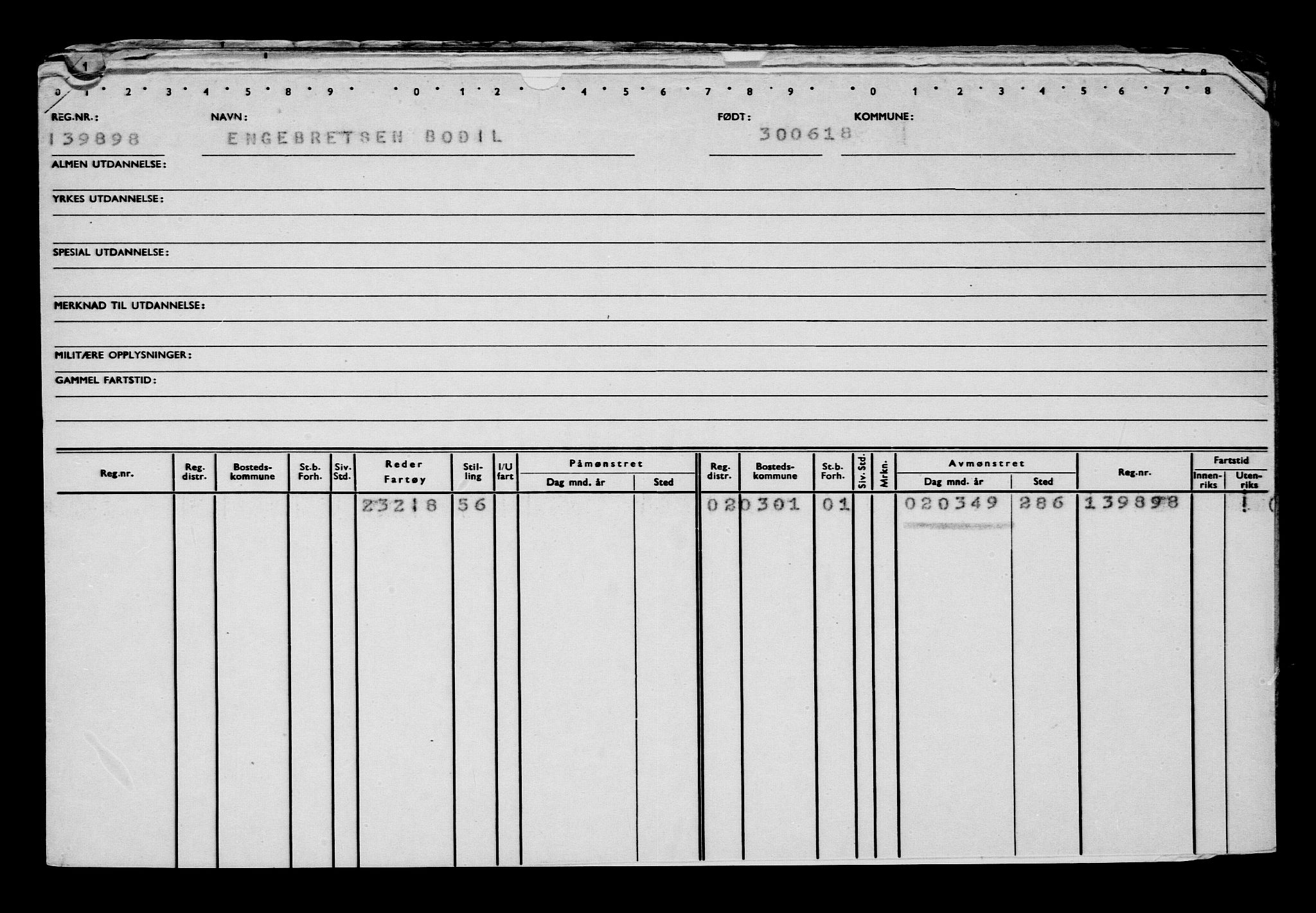 Direktoratet for sjømenn, AV/RA-S-3545/G/Gb/L0159: Hovedkort, 1918, p. 691