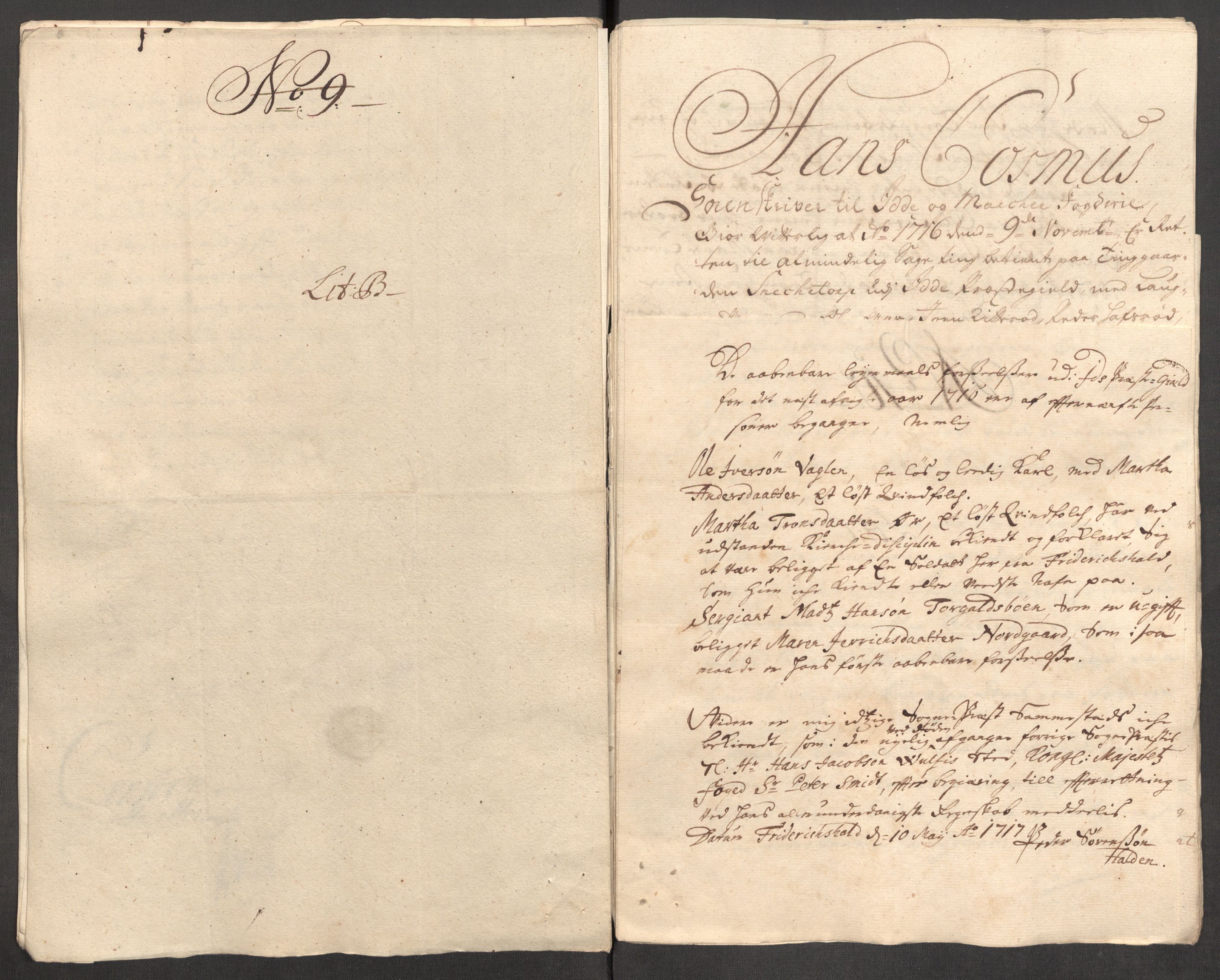 Rentekammeret inntil 1814, Reviderte regnskaper, Fogderegnskap, AV/RA-EA-4092/R01/L0023: Fogderegnskap Idd og Marker, 1715-1716, p. 307
